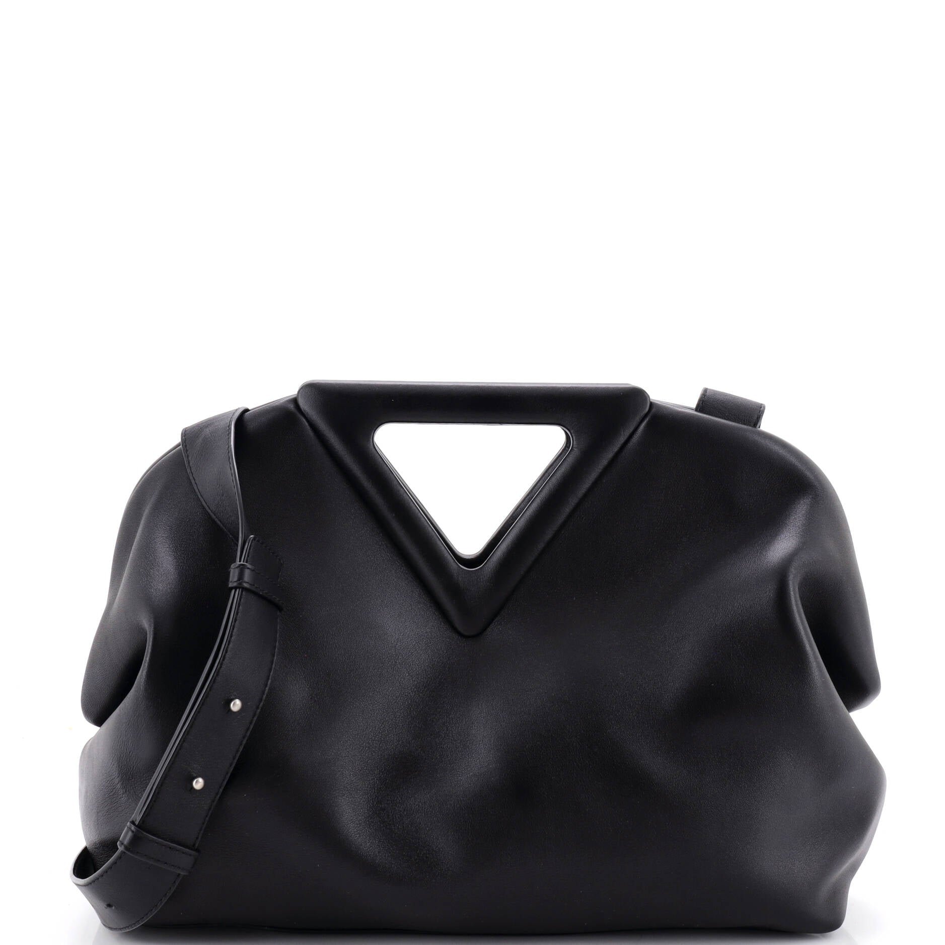 Bottega Veneta Point Shoulder Bag Leather Medium
