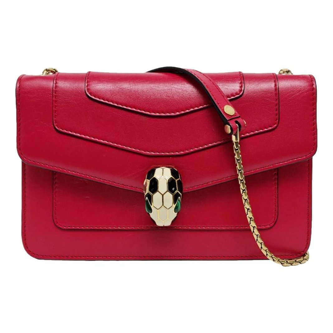 Serpenti leather handbag