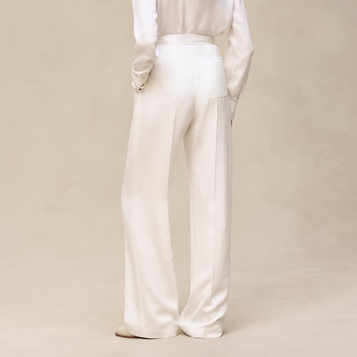 Blanc Cassé Silk Pants