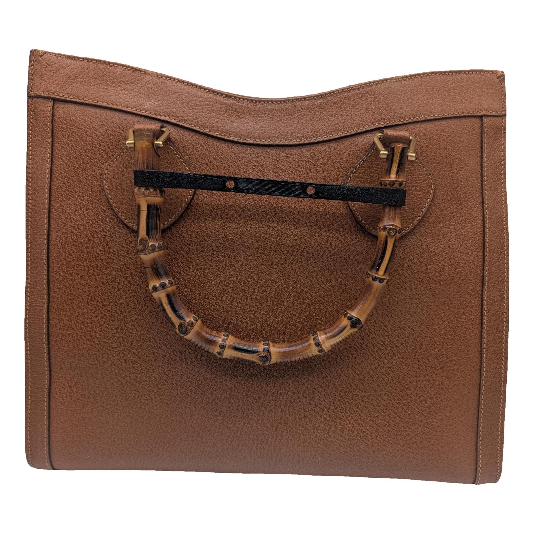 Diana Bamboo leather tote