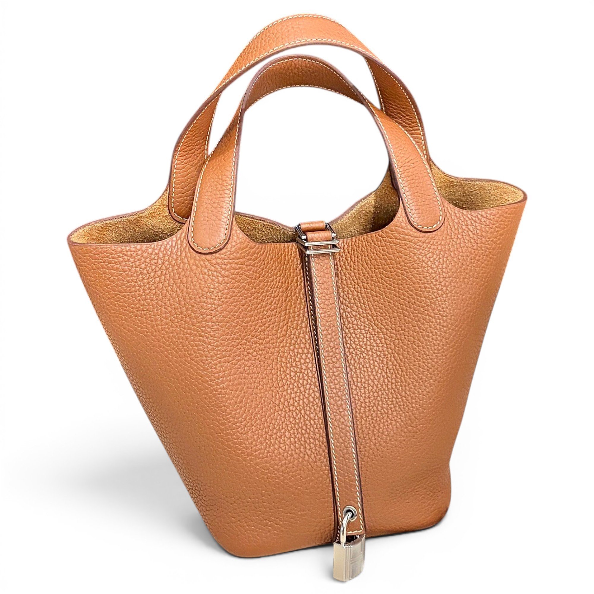 Picotin leather handbag