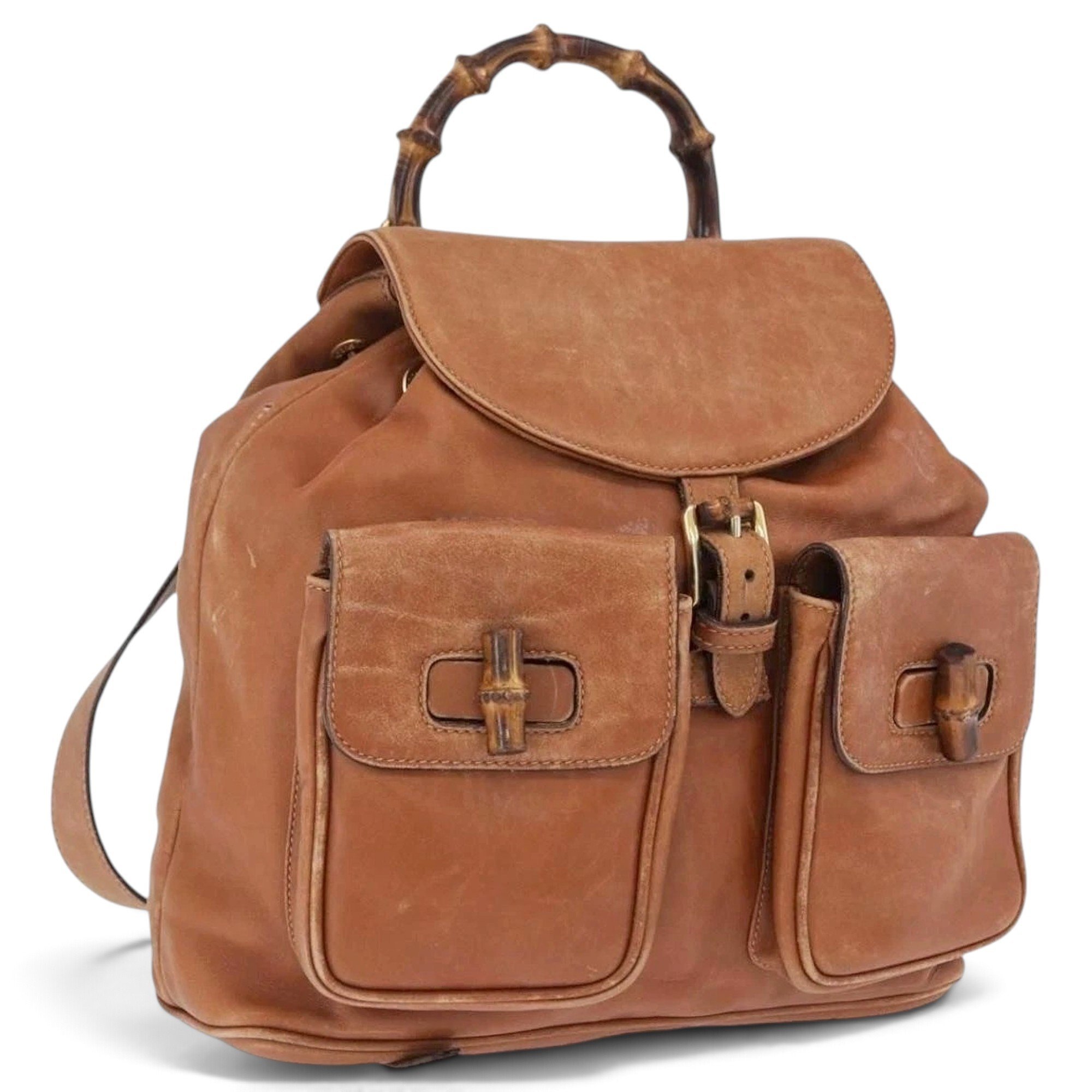 Leather backpack