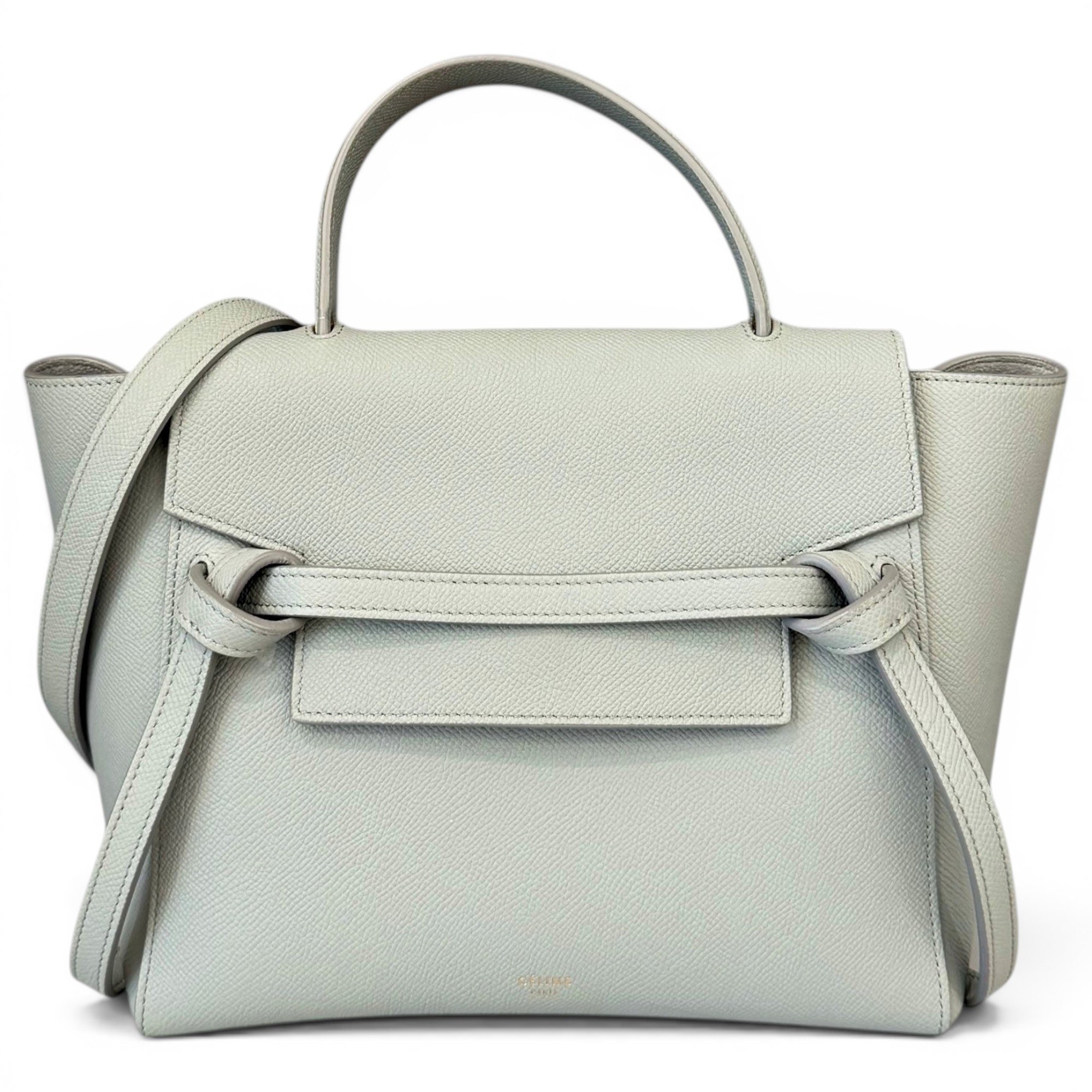 Belt pony-style calfskin handbag