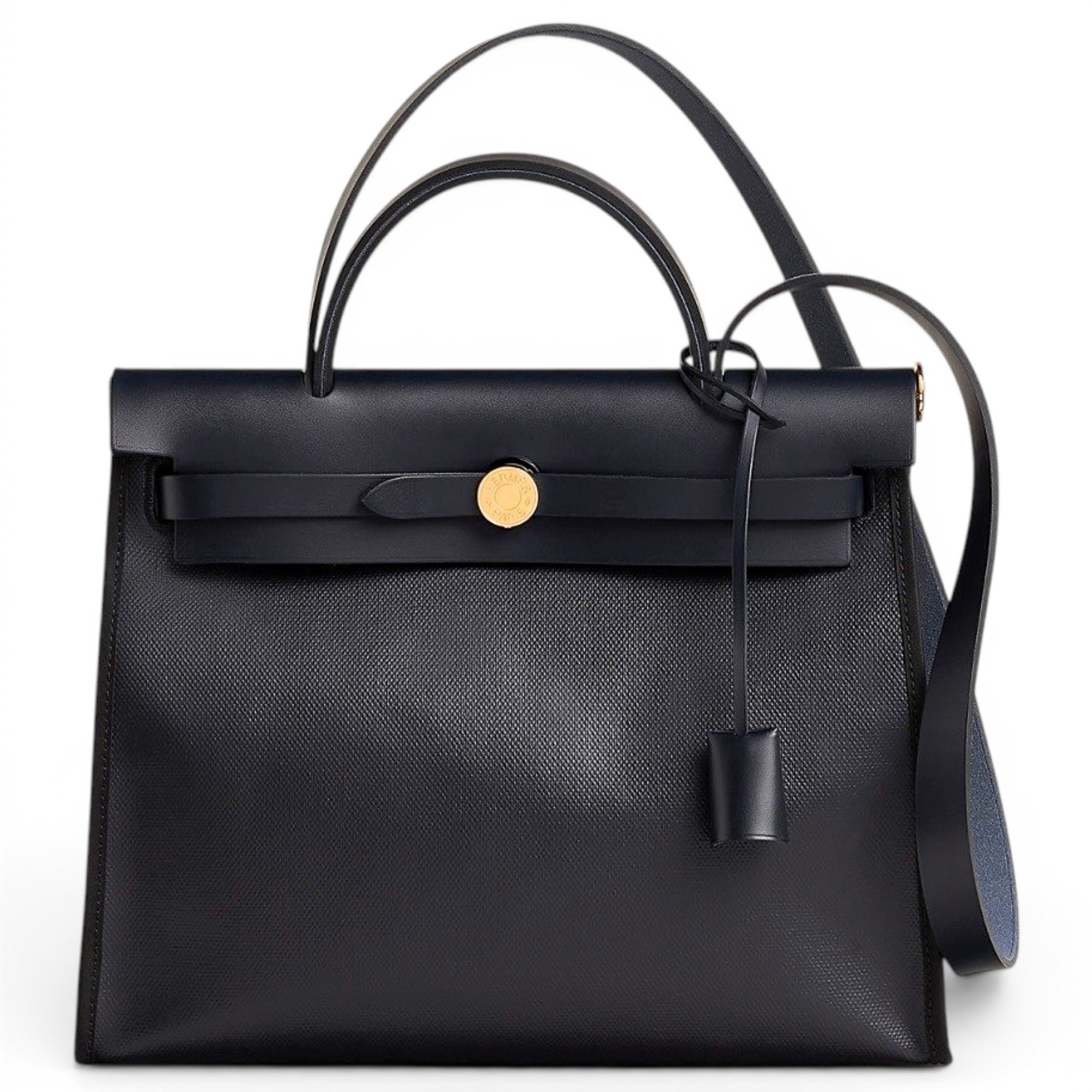 Hermes Herbag Handbag Toile H Berline Canvas