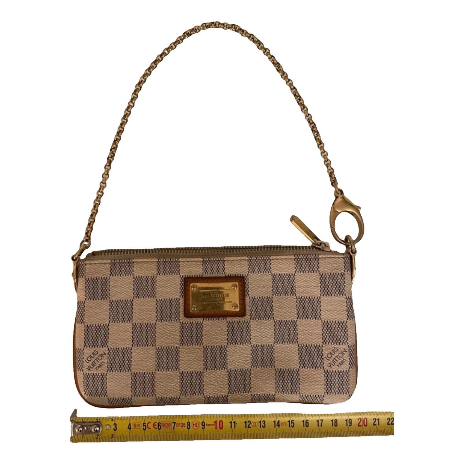 Leather clutch bag