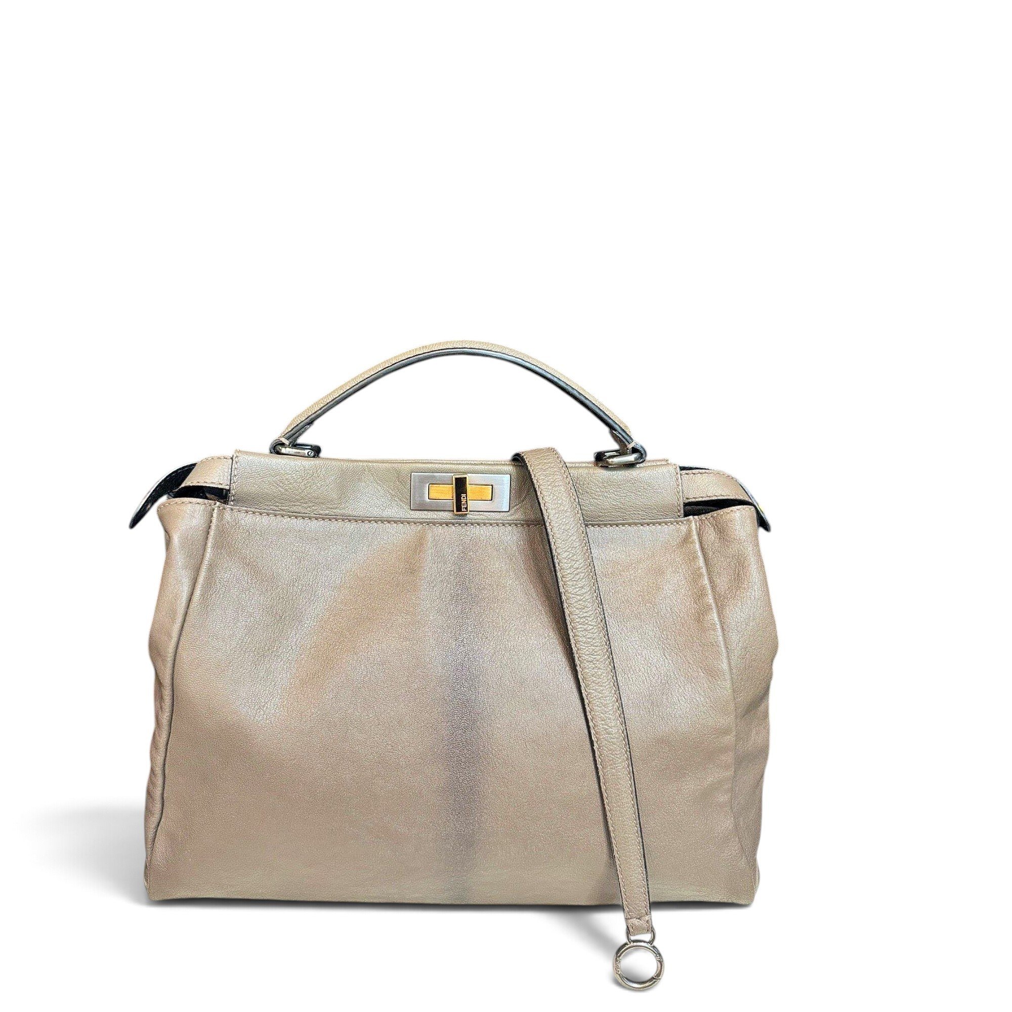 Peekaboo leather handbag
