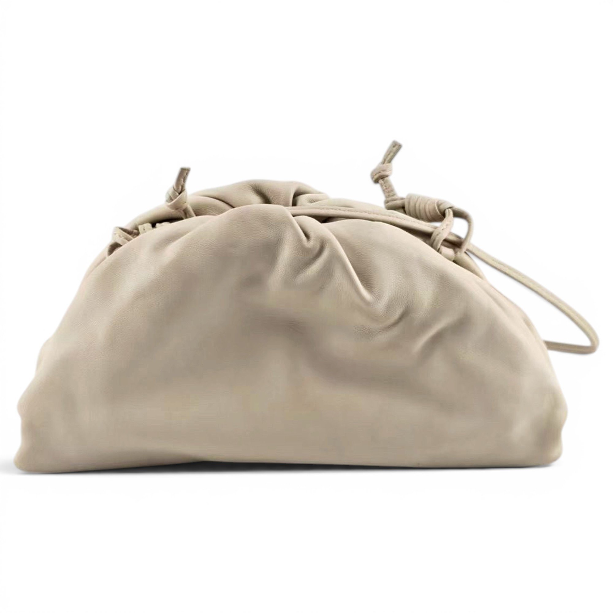 Pouch leather handbag