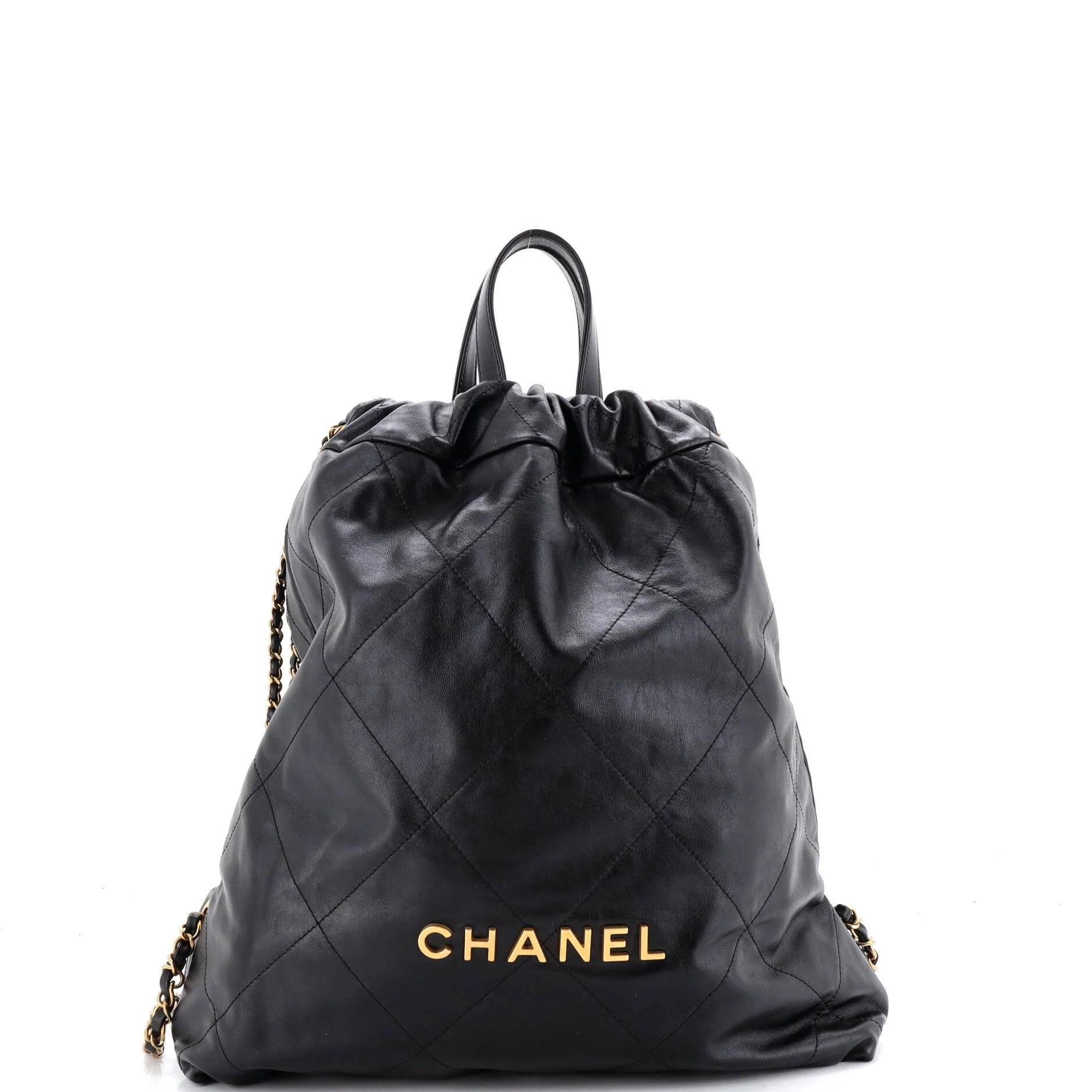 Leather backpack
