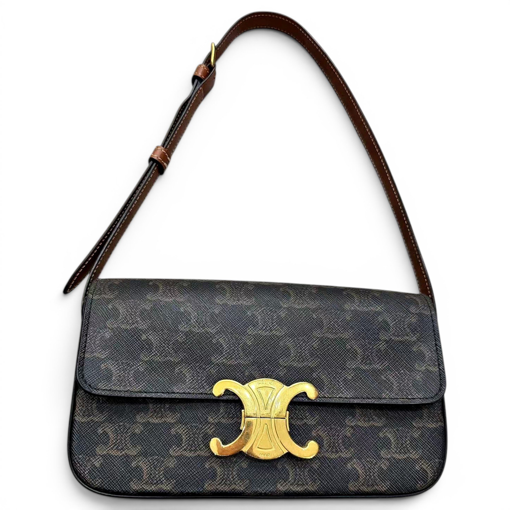 Triomphe leather handbag