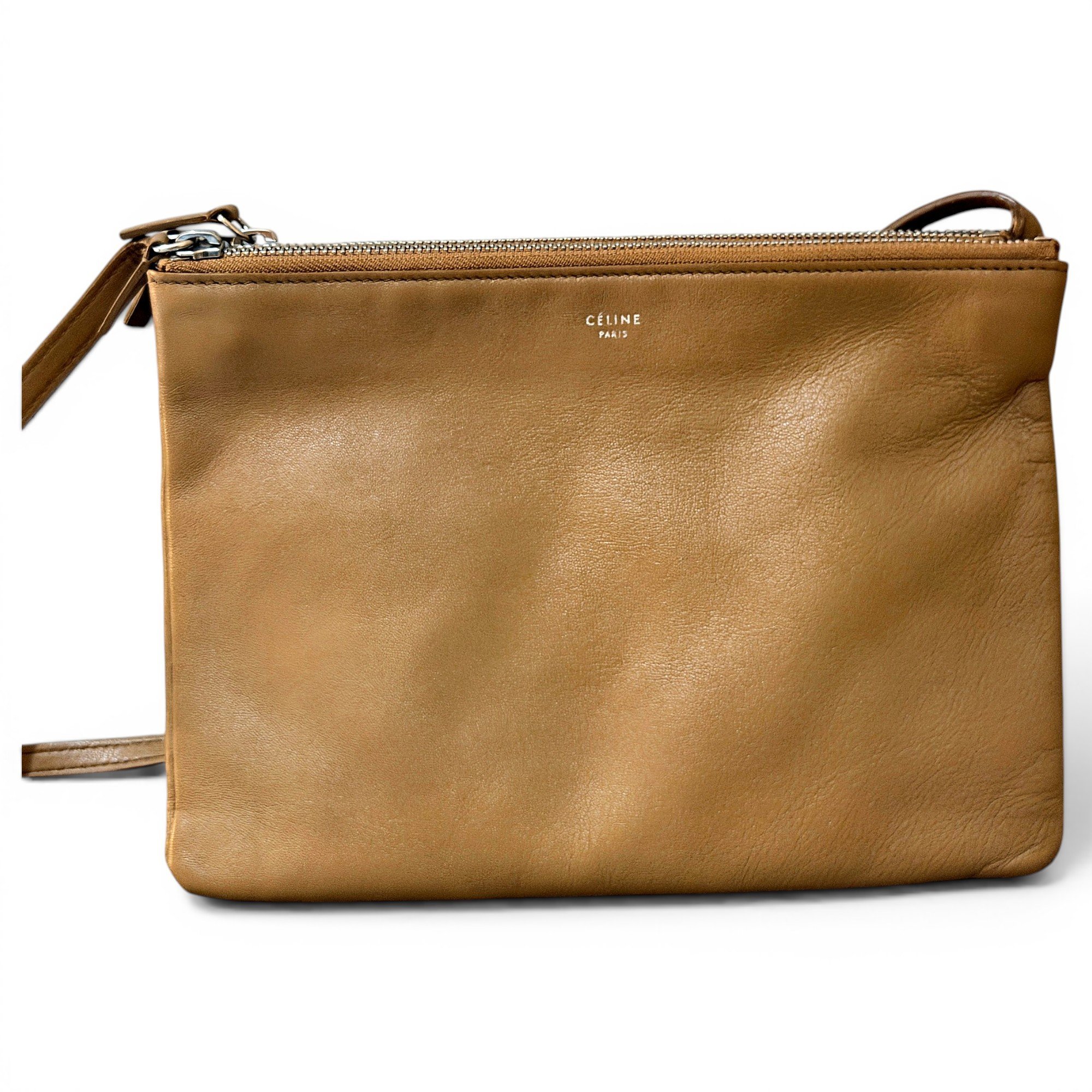 Trio leather crossbody bag