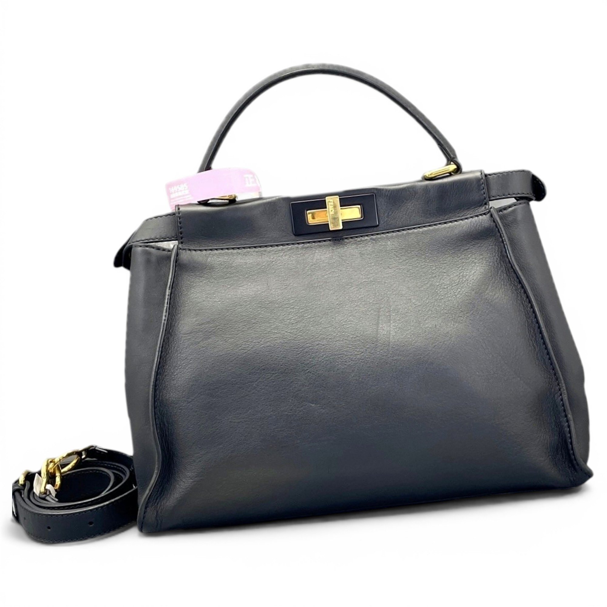 Peekaboo leather handbag