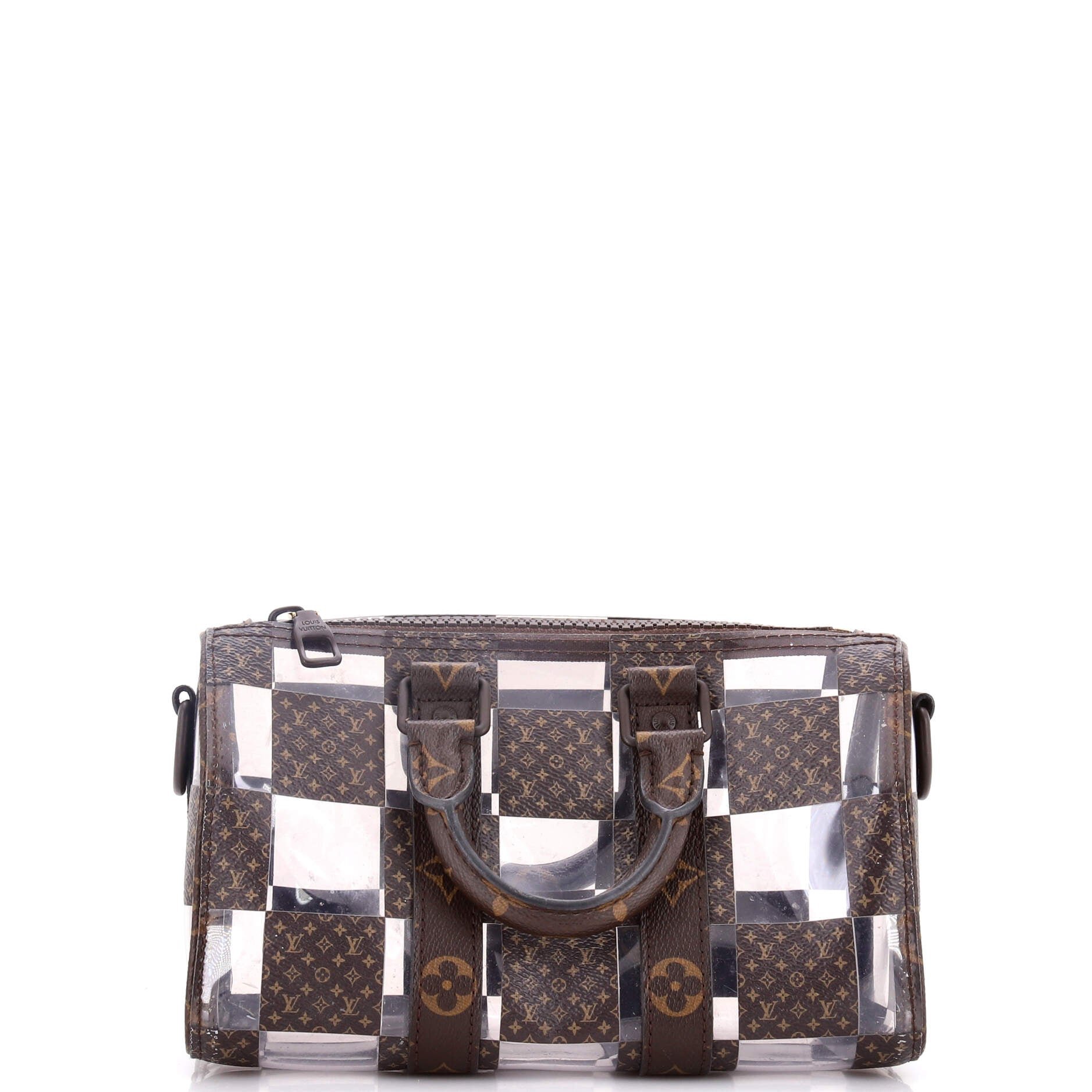 Louis Vuitton Keepall Bandouliere Bag Monogram Chess Coated Canvas and PVC 25