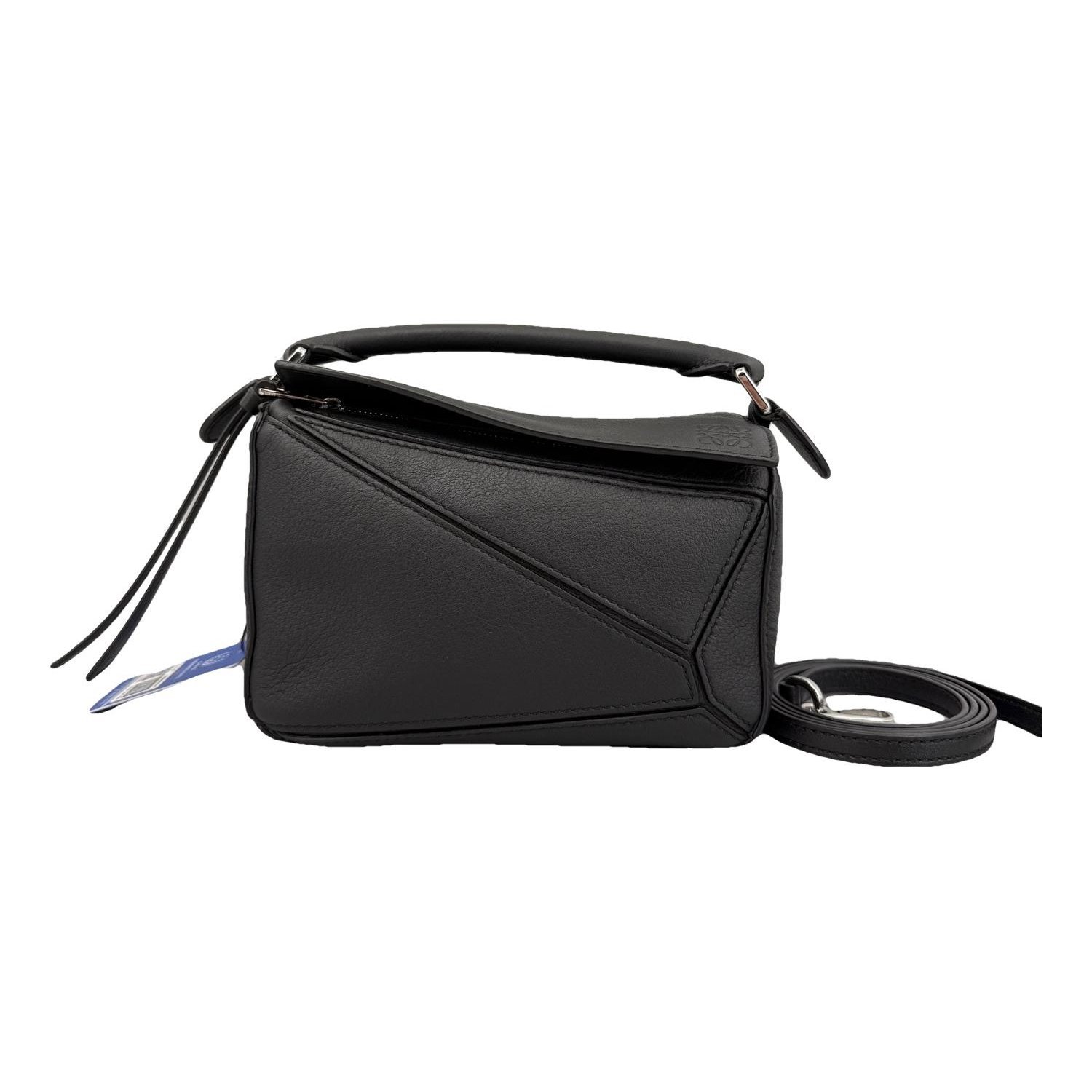 Puzzle leather handbag