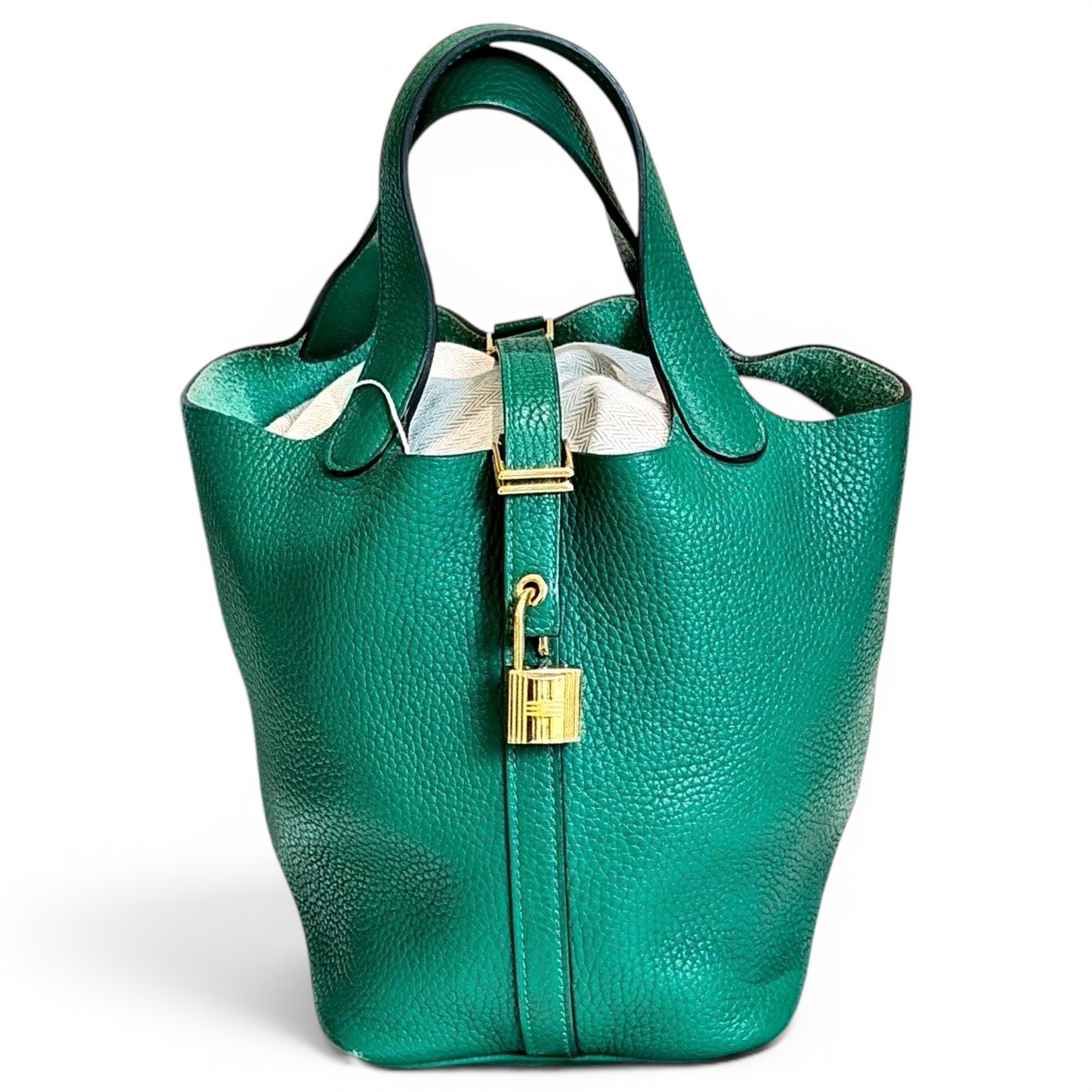Picotin leather handbag