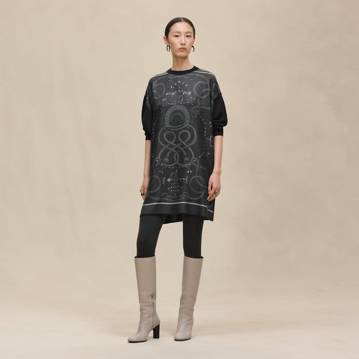 Gris Charbon "Palefroi Remix" Twillaine Tunic Short Dress