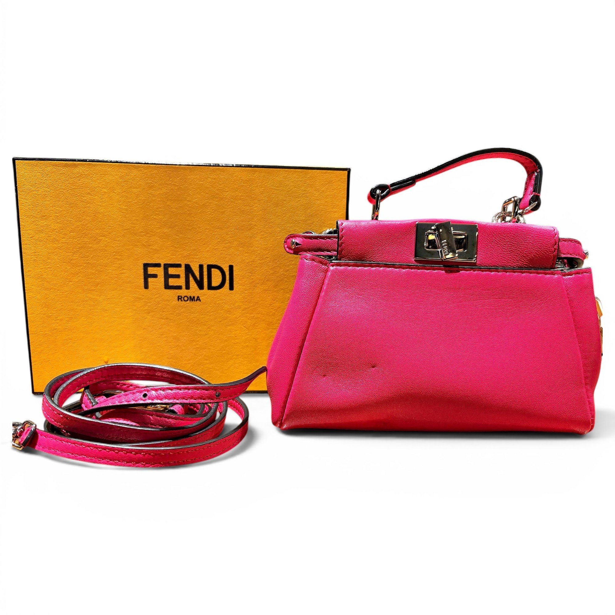 Peekaboo leather handbag