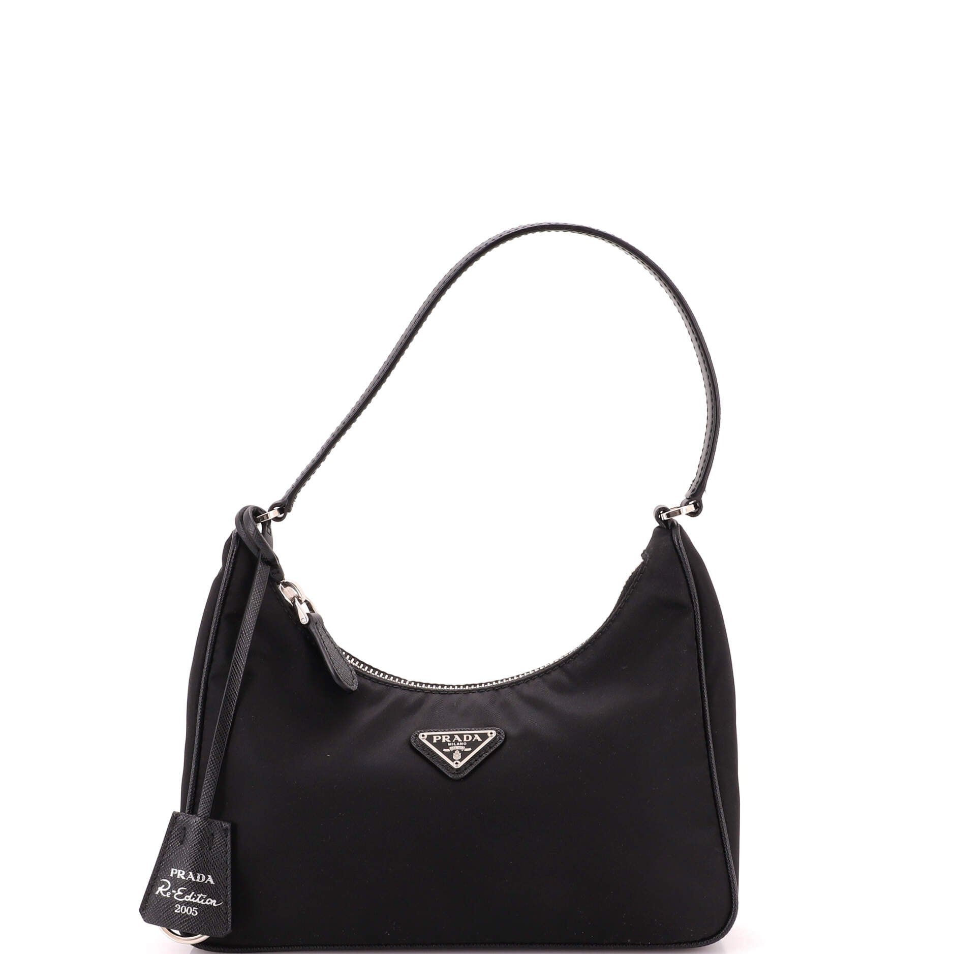Re-Edition 2005 Hobo Tessuto with Saffiano Leather Mini