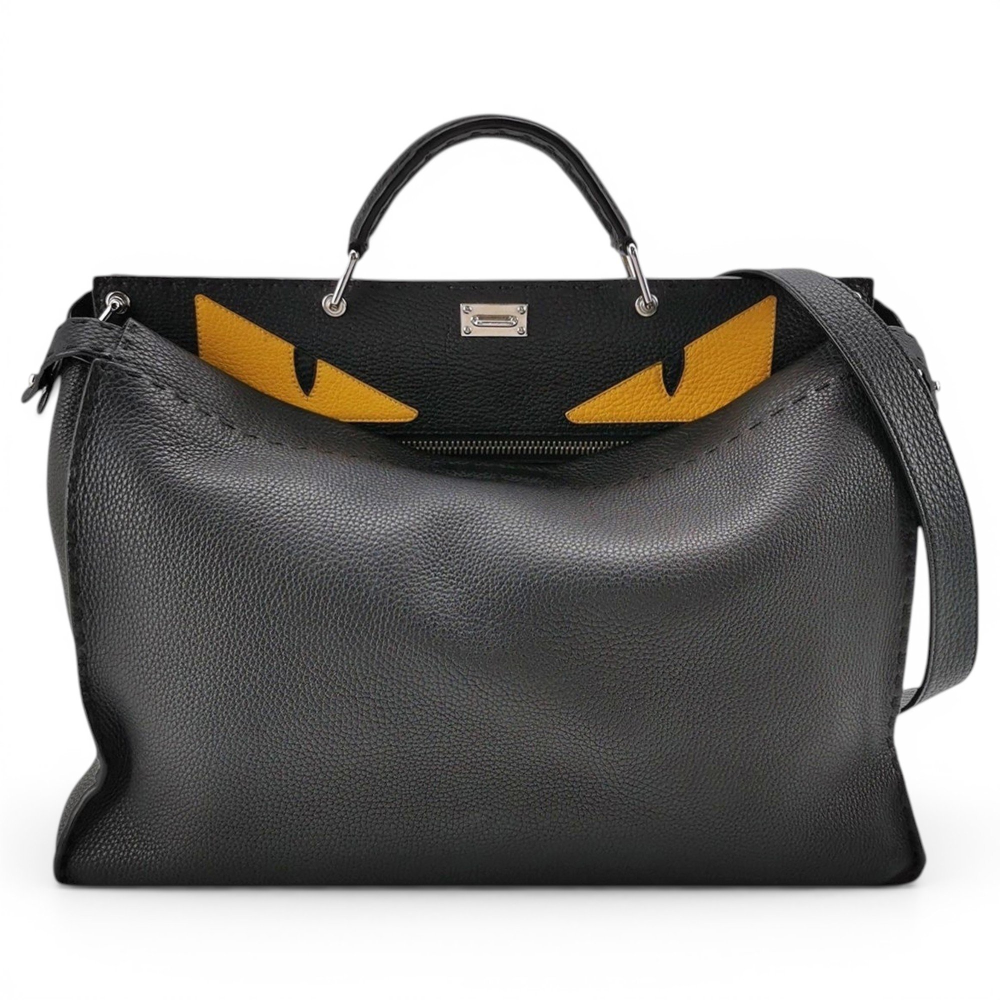 Peekaboo leather handbag