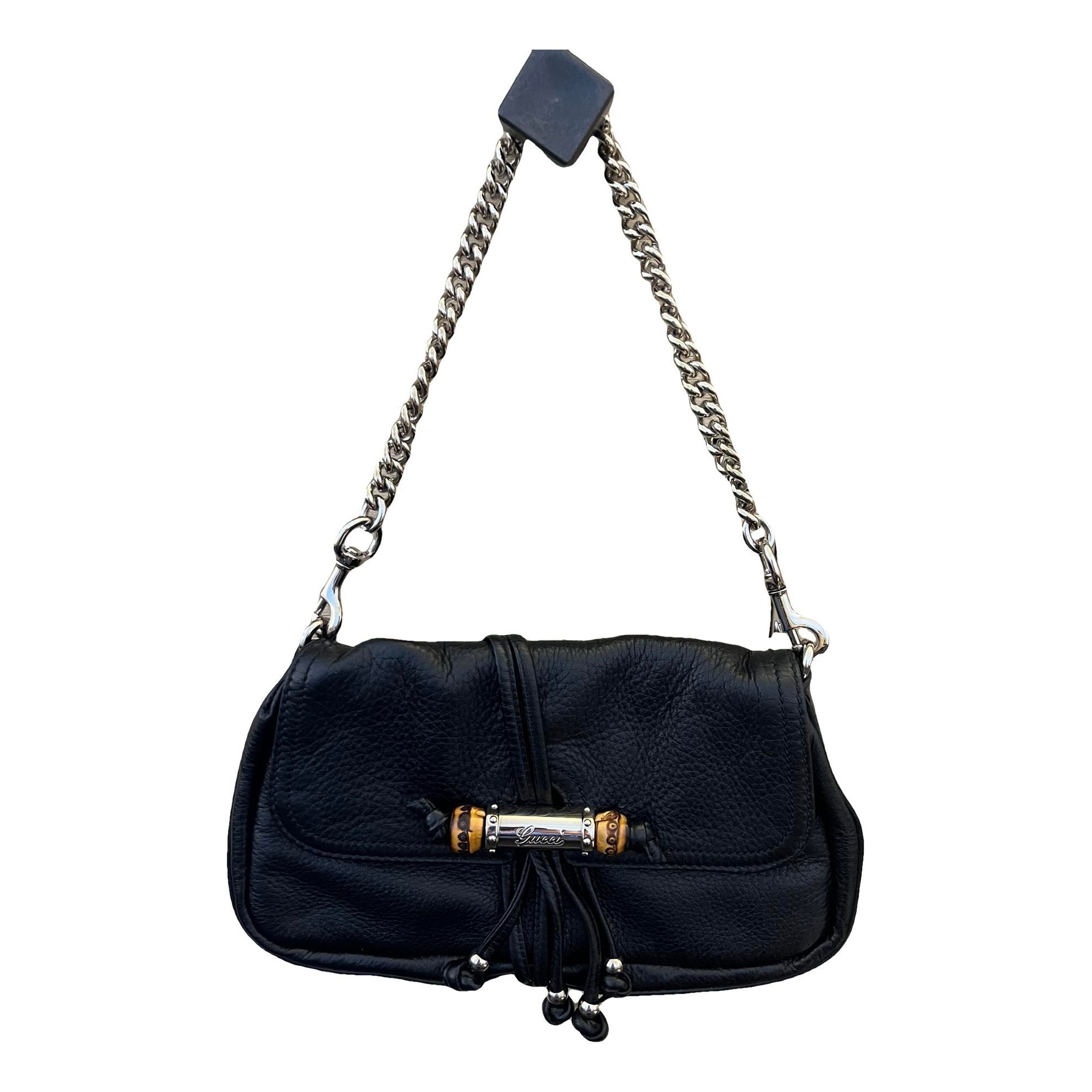 Bamboo leather handbag