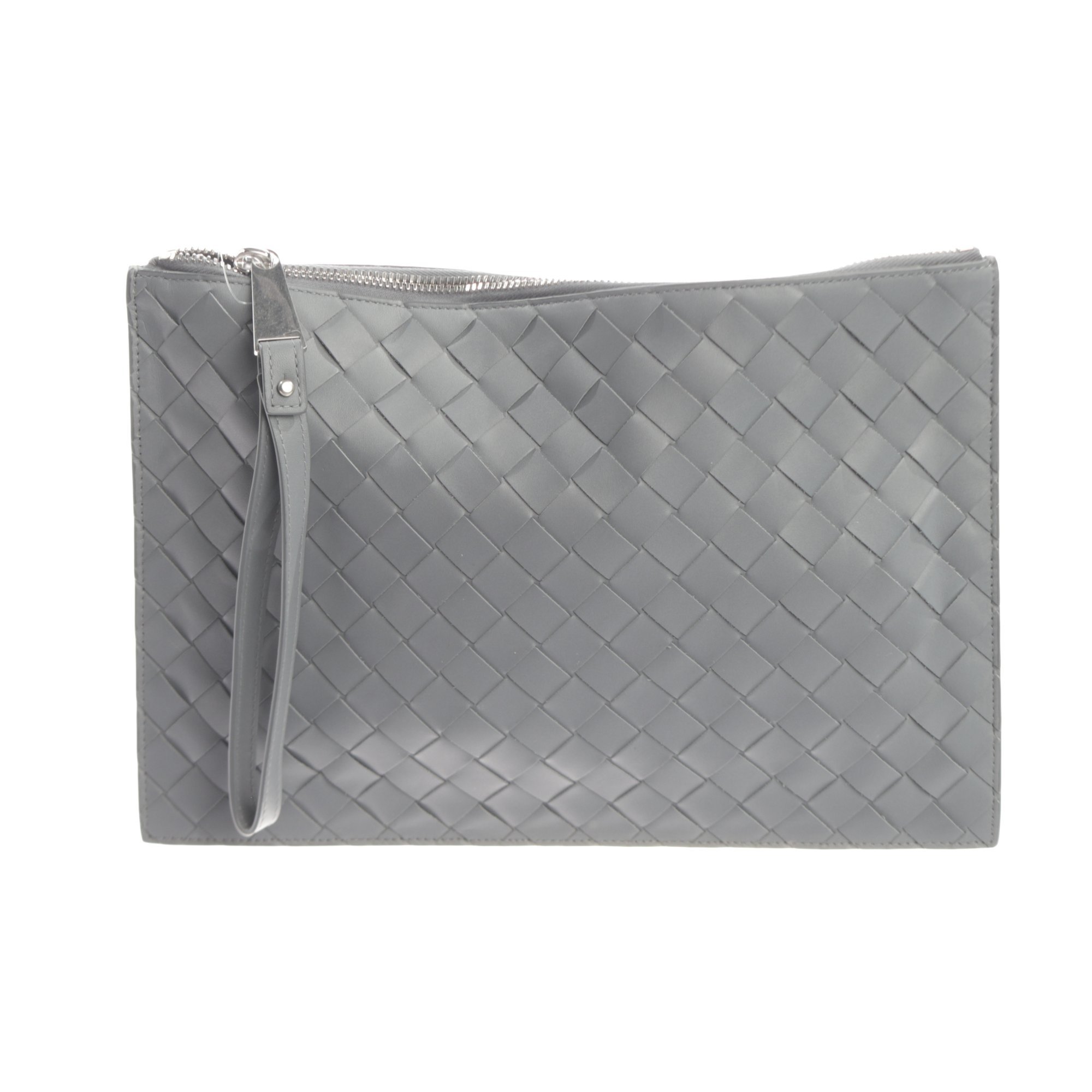 Leather clutch bag