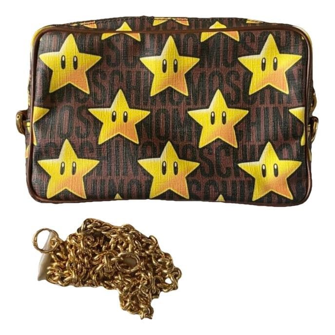 Leather clutch bag