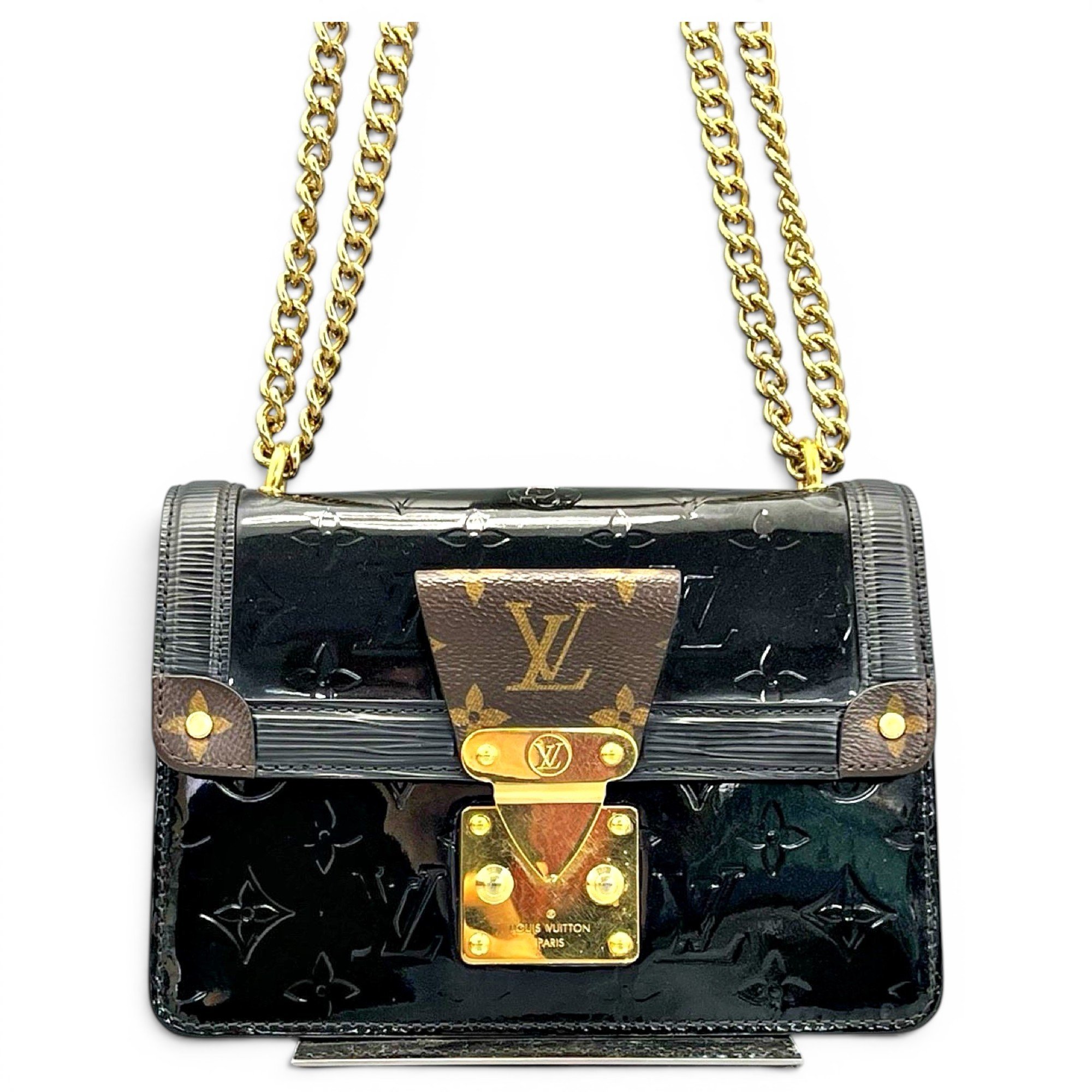LV Wynwood patent leather handbag