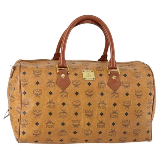 MCM Boston leather bowling bag