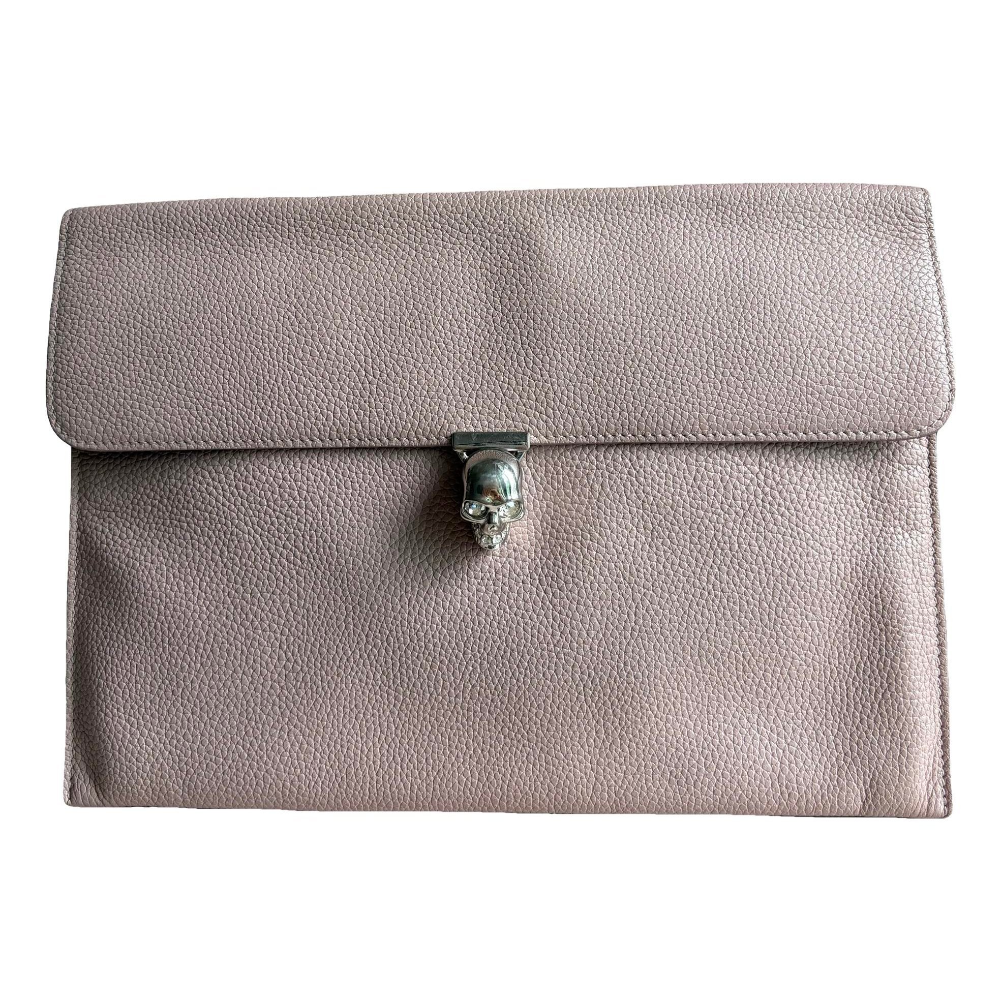 Alexander McQueen Knuckle leather clutch bag