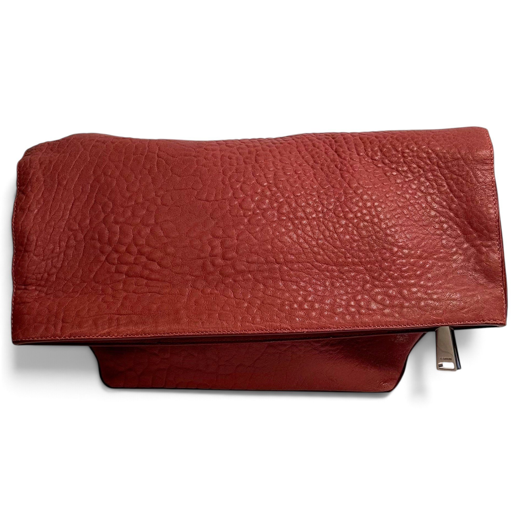Leather clutch bag
