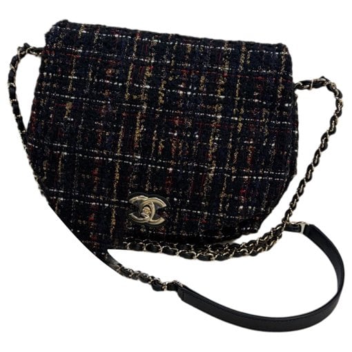 Statement tweed handbag