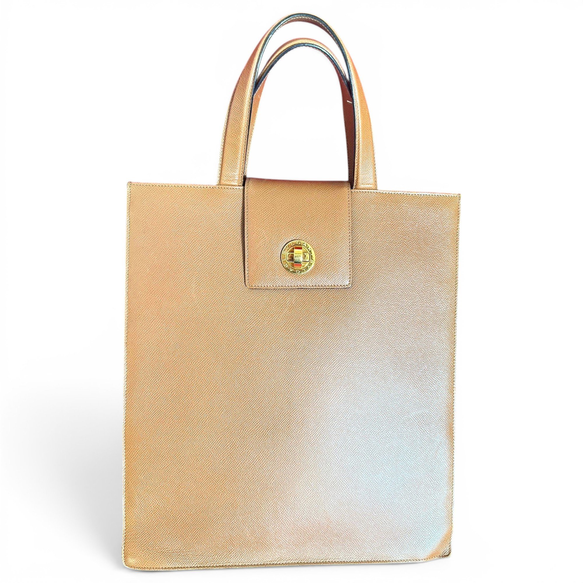 Bulgari leather handbag