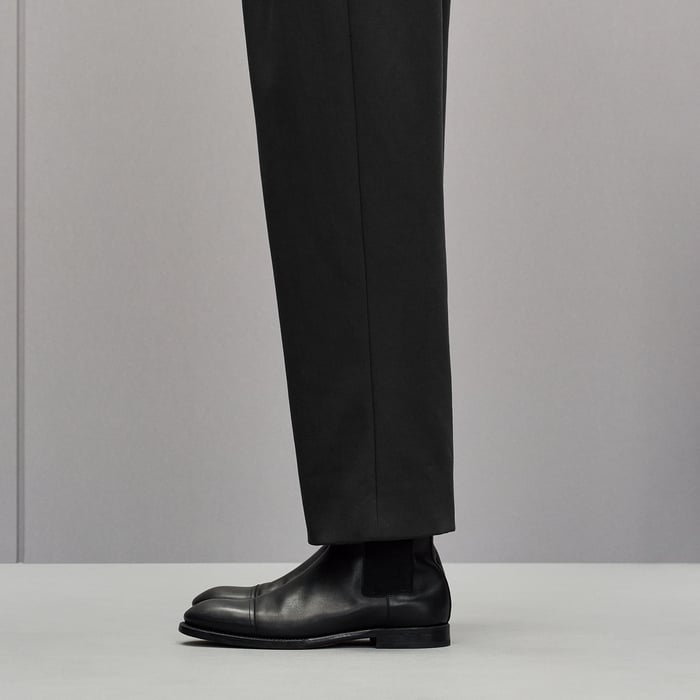 Anthracite Pleated Palerme Pants