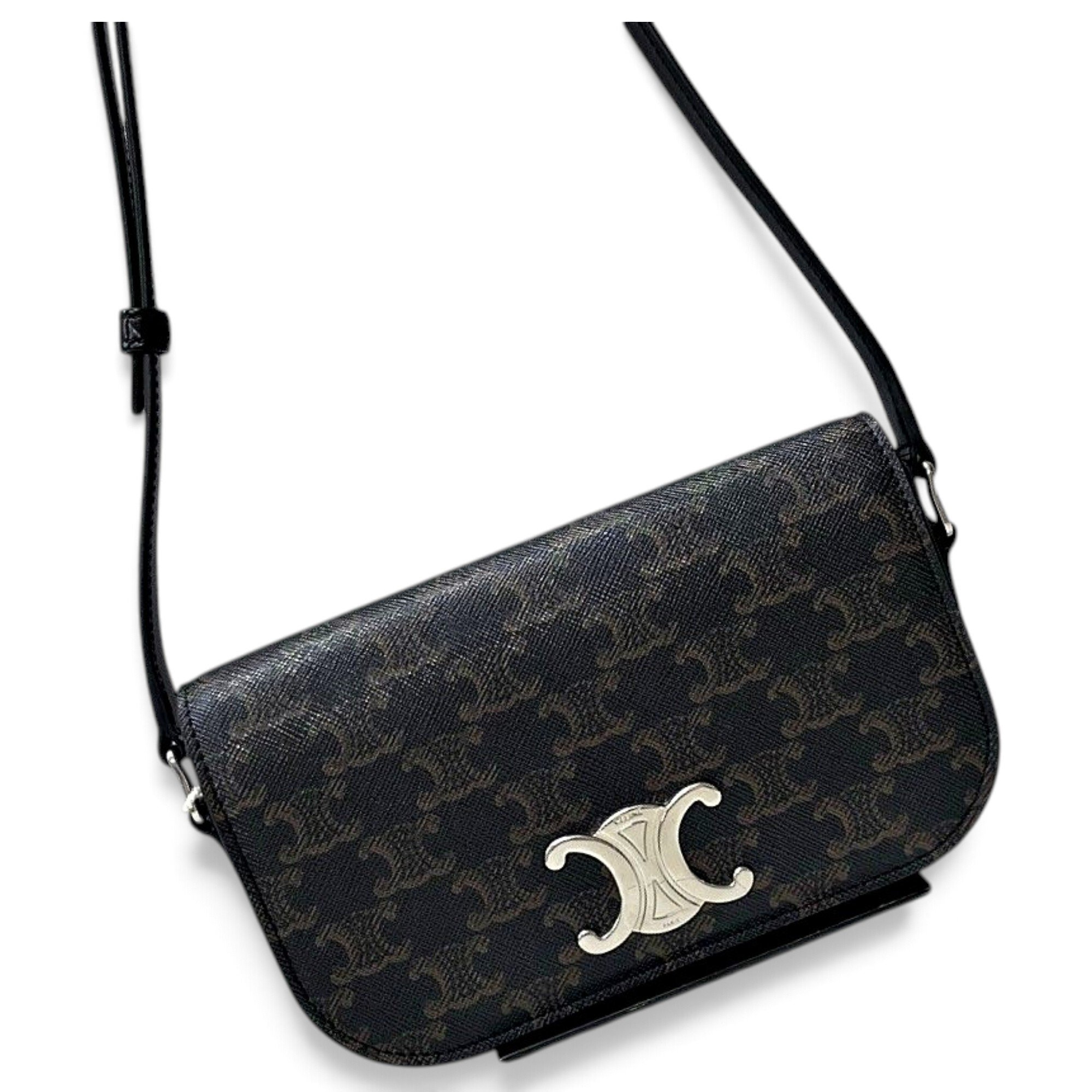 Triomphe leather handbag