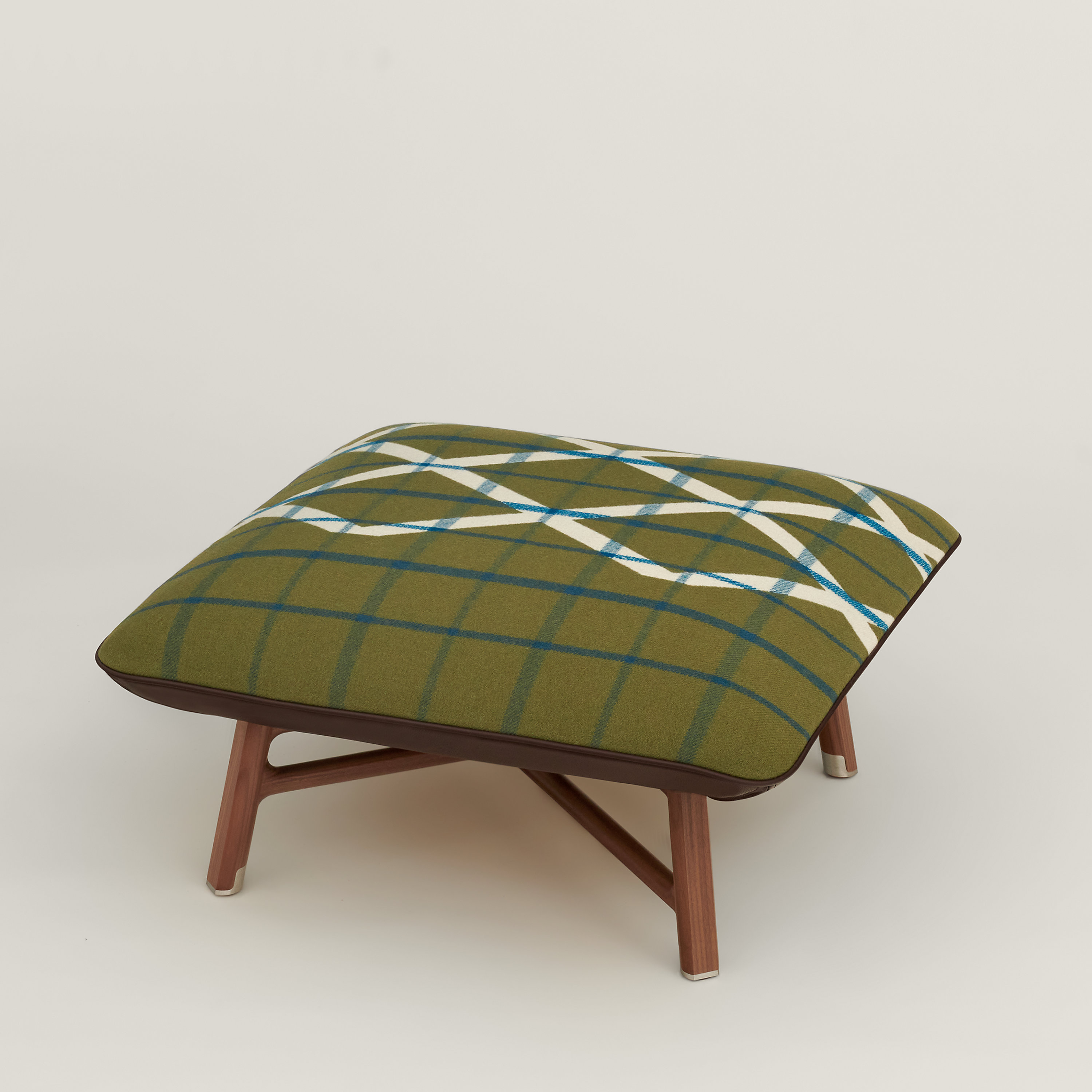 Les Necessaires d'Hermès "carre d'assise" low stool, medium model