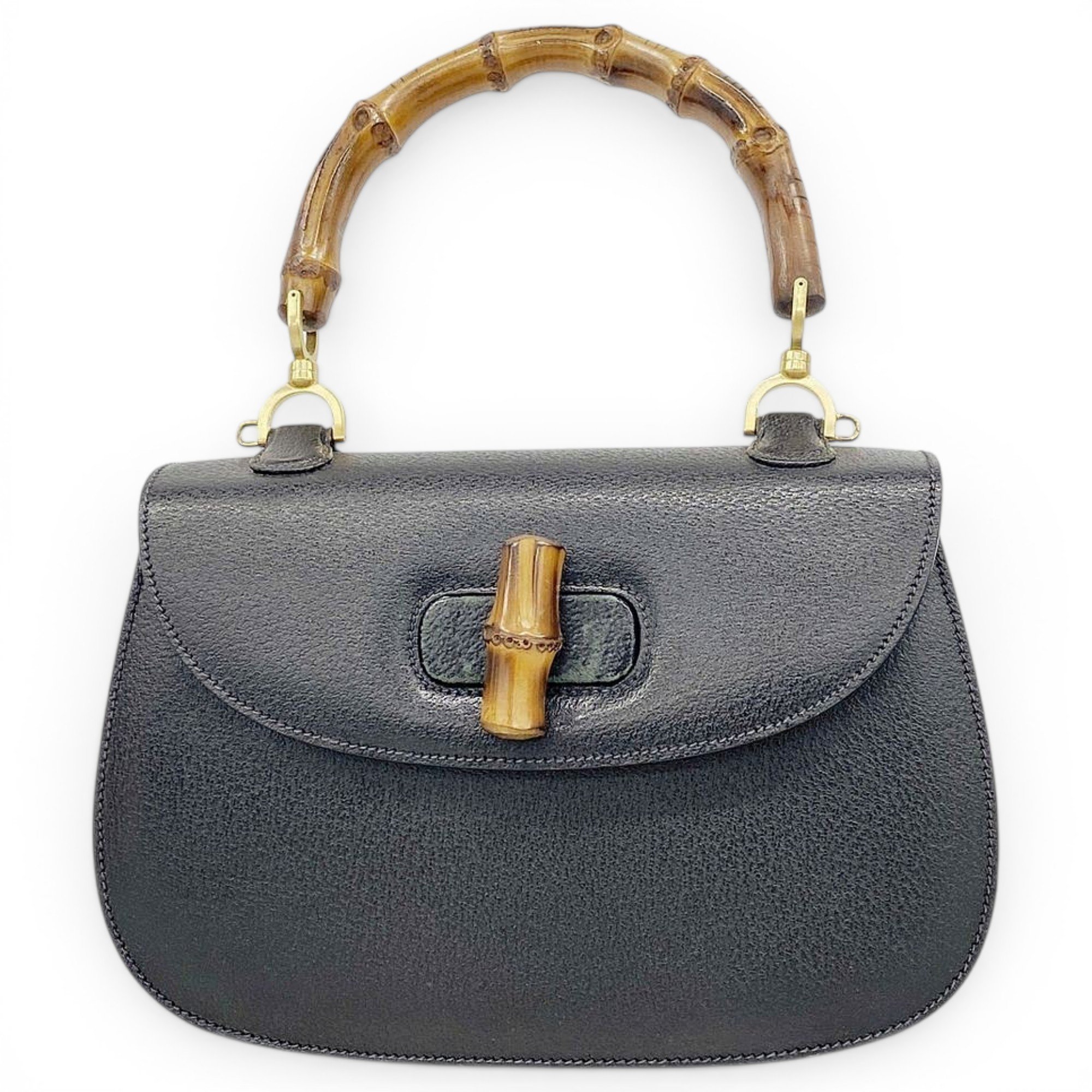Bamboo leather handbag