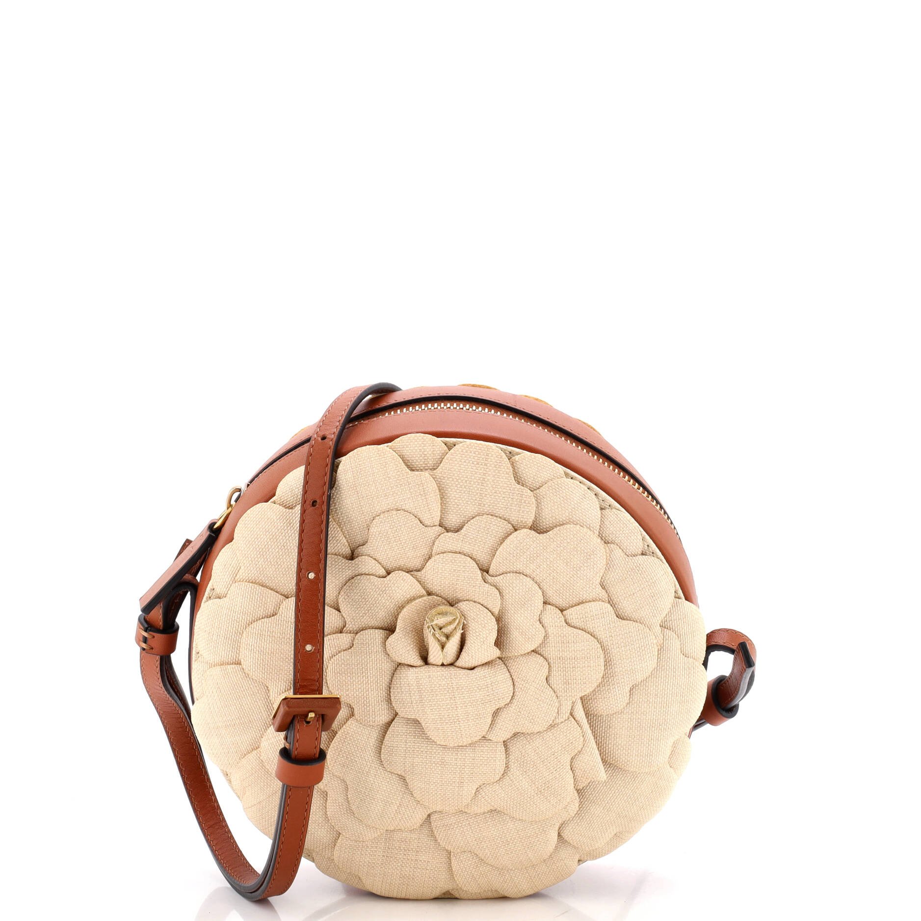 Atelier 03 Rose Edition Round Crossbody Bag Canvas
