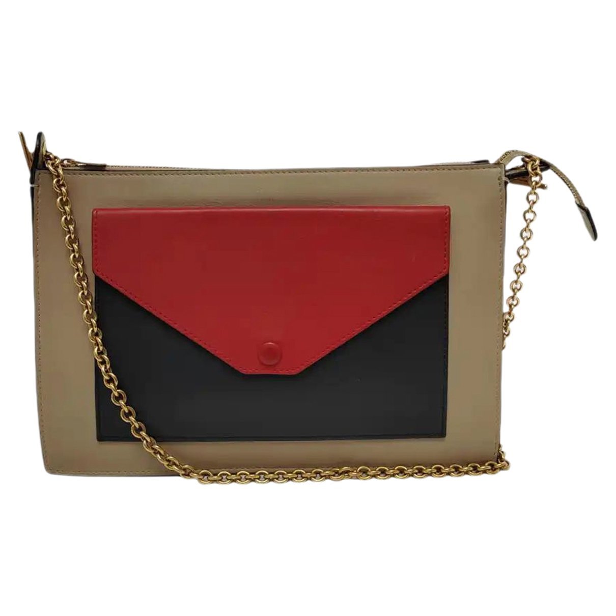 Pocket leather crossbody bag