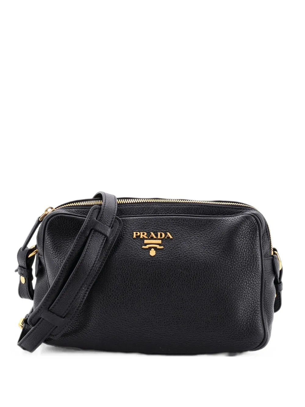 Double Zip Camera Bag Vitello Phenix Medium crossbody bag