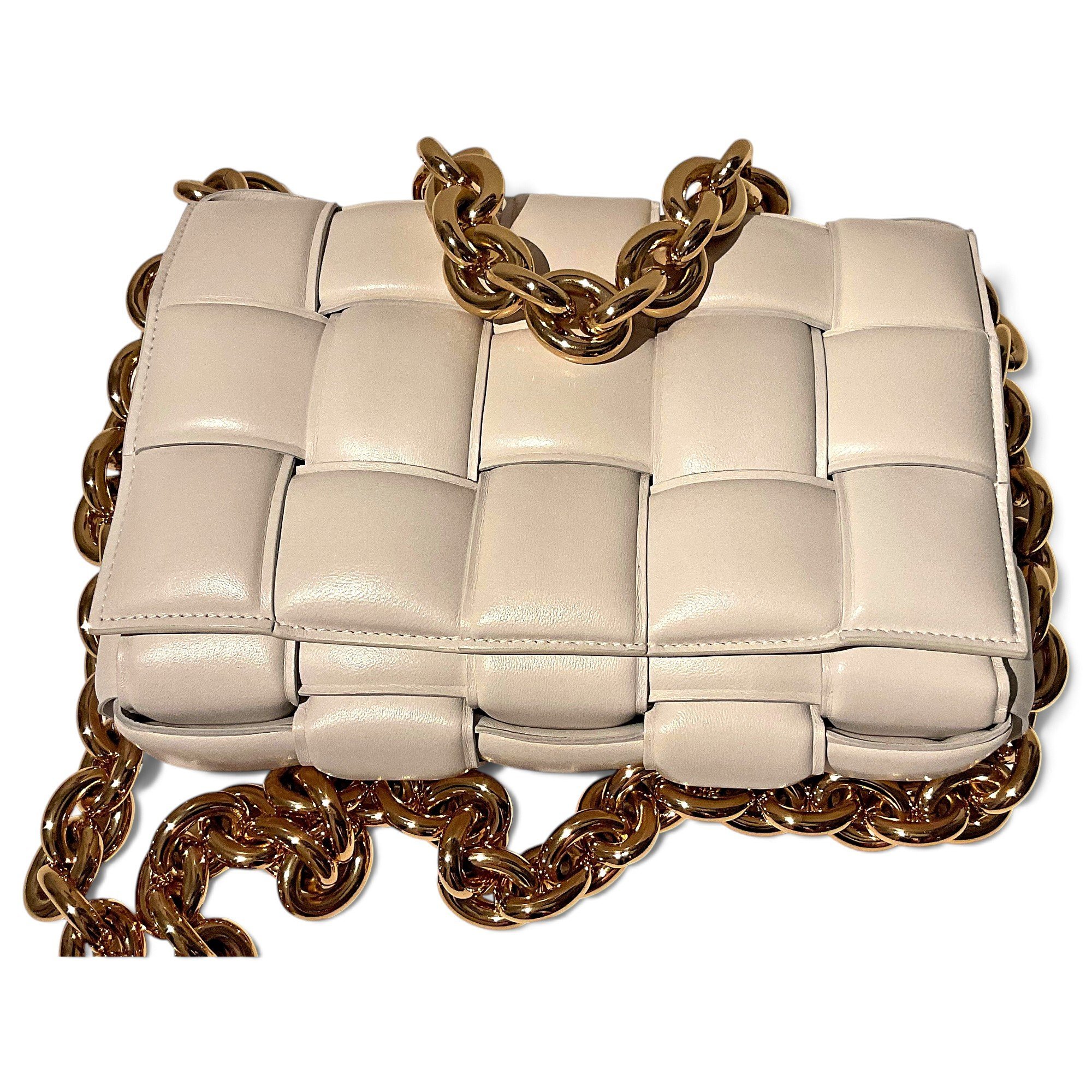 Cassette Padded leather handbag