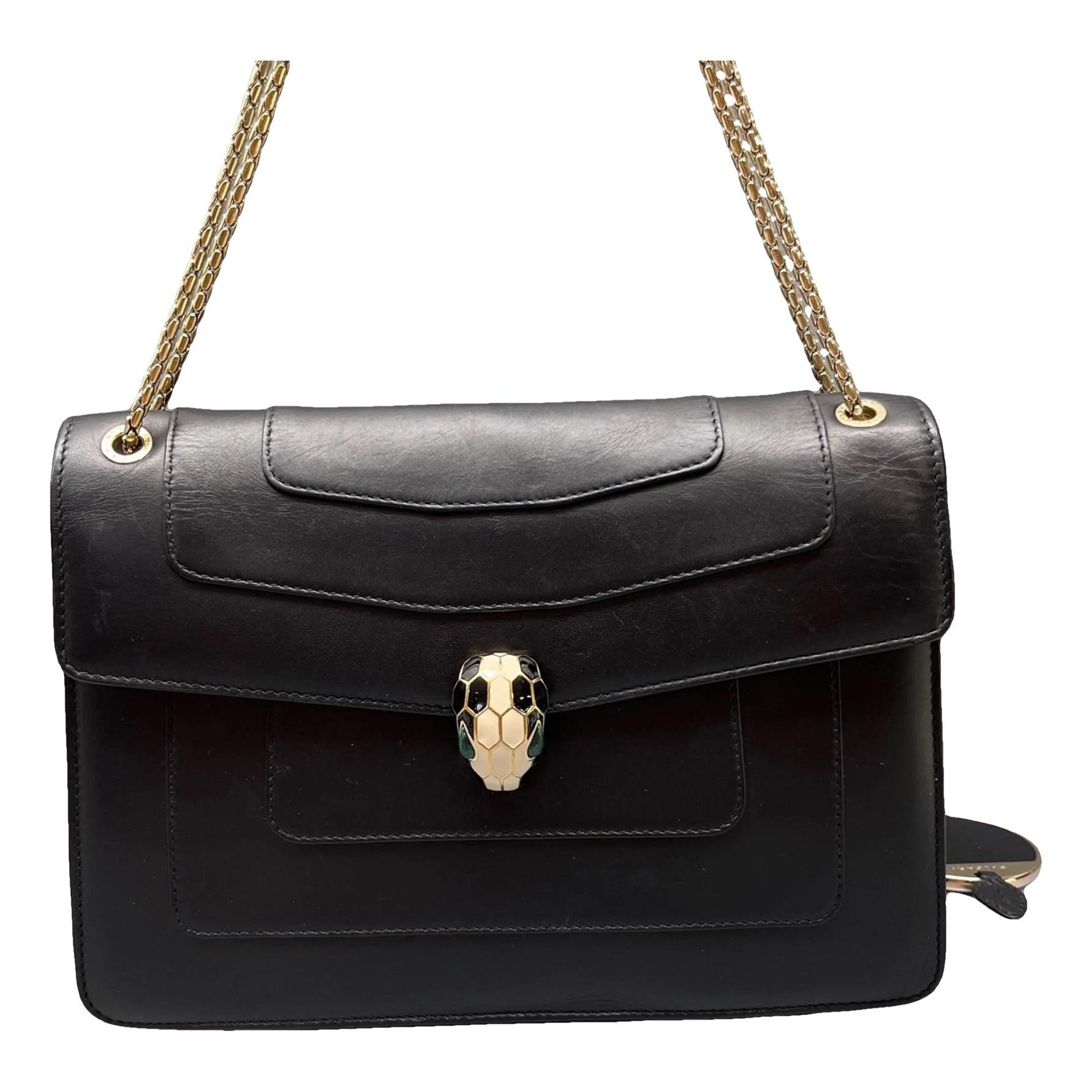 Serpenti leather crossbody bag