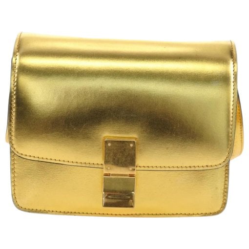 Case flap leather handbag