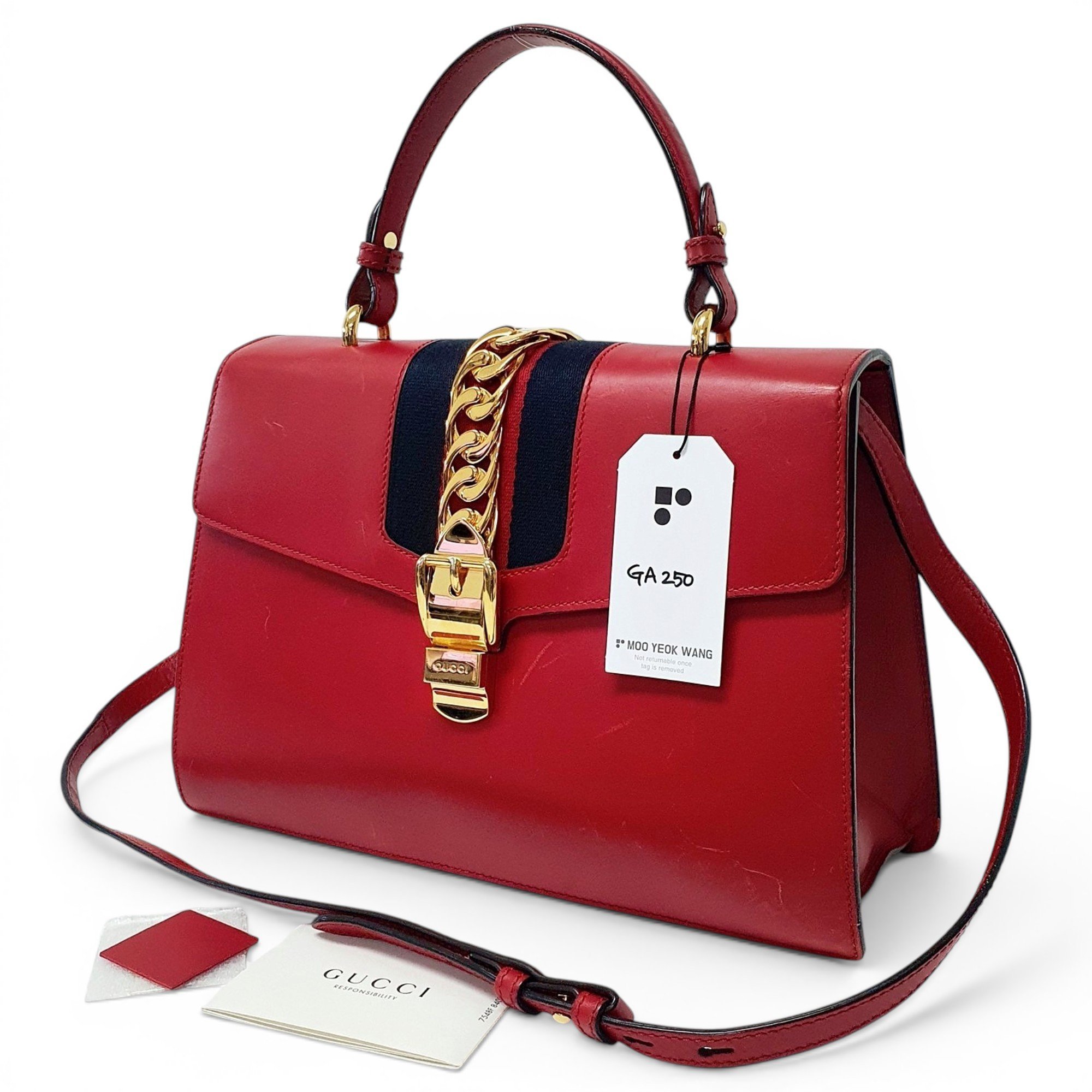 Leather handbag
