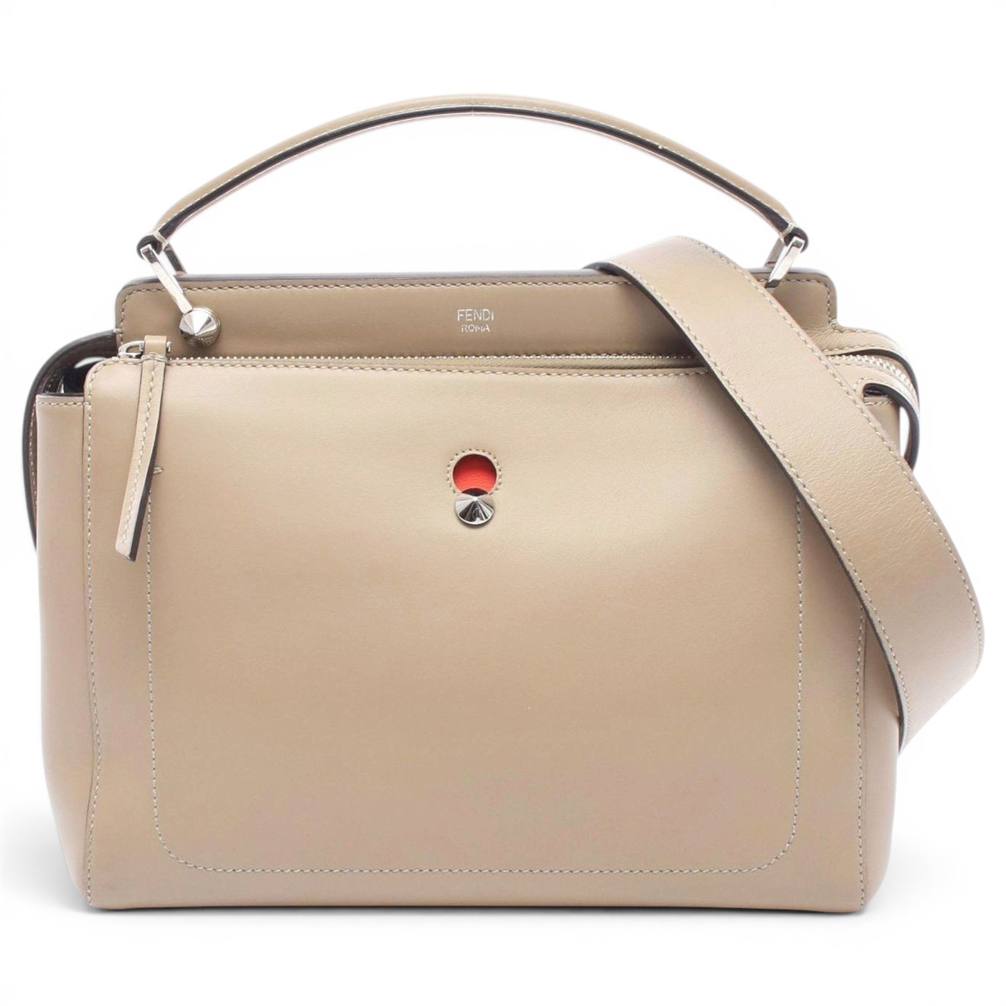 Dot Com leather handbag