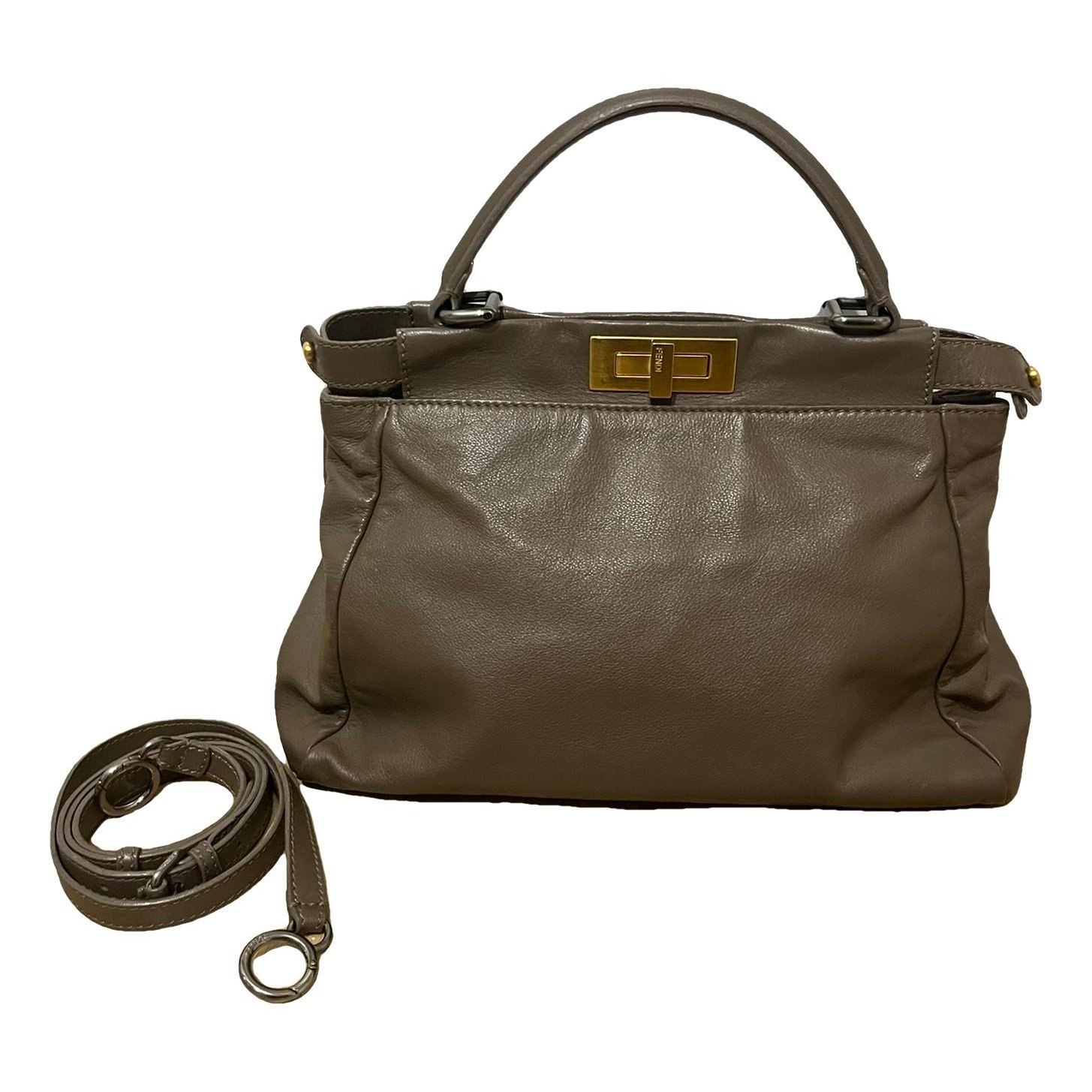 Peekaboo leather handbag
