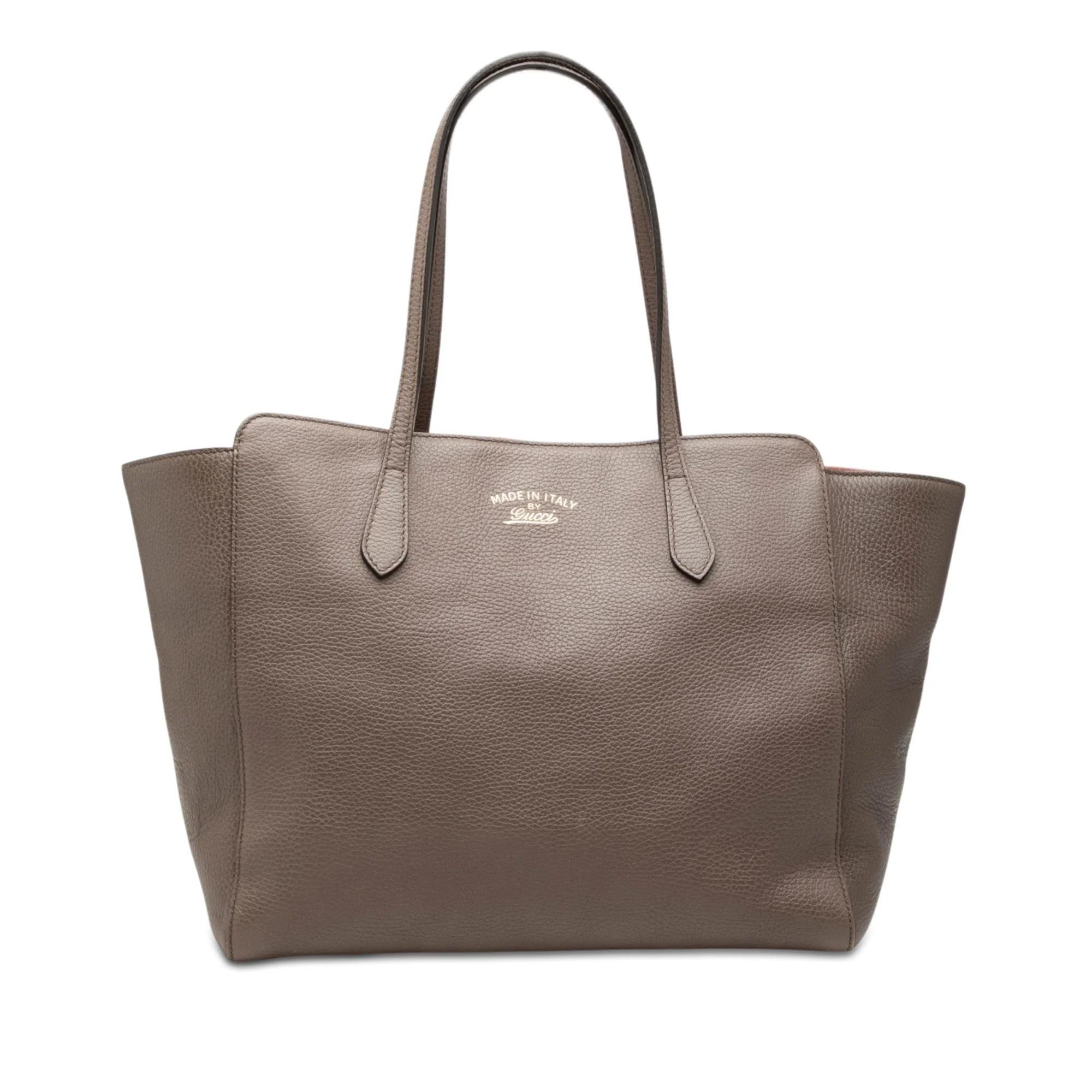 Swing leather tote