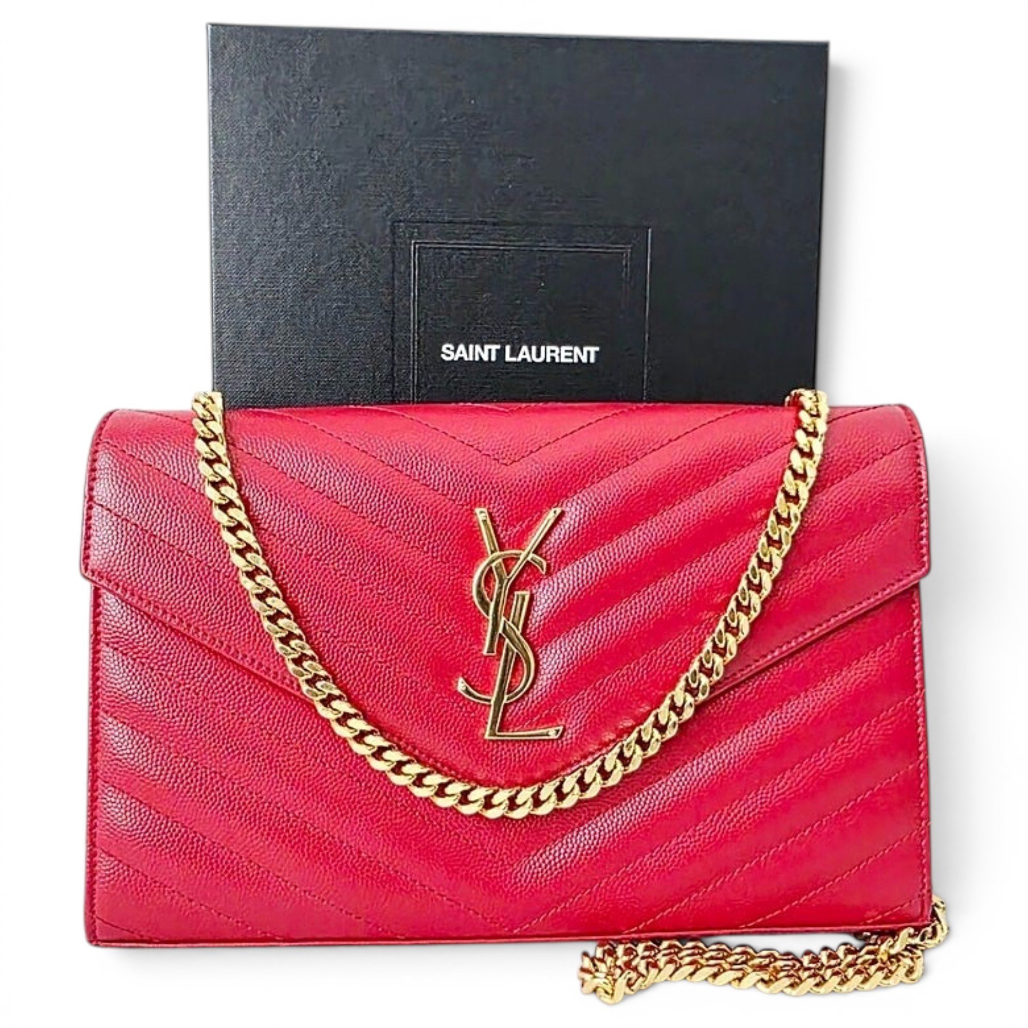 Envelope leather crossbody bag