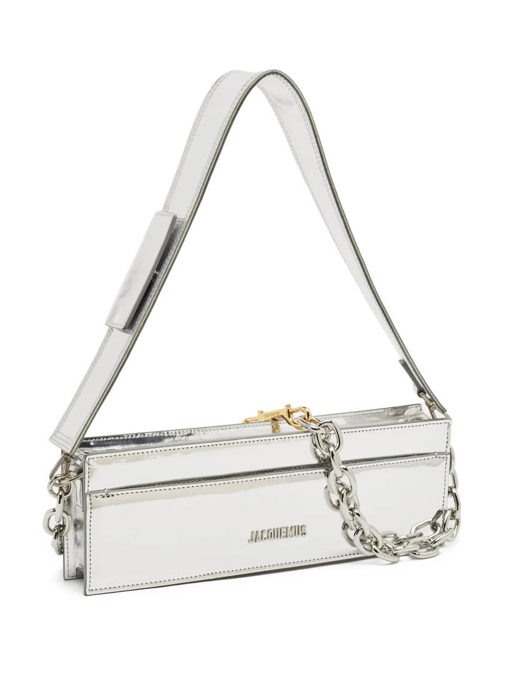 2020s patent-leather chain bag
