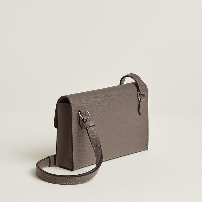 Gris Étain Hermèsnap Wallet