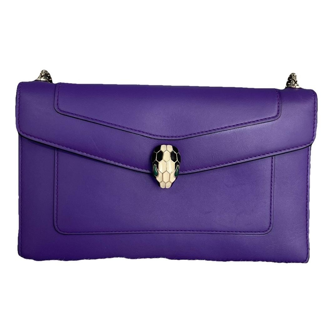 Serpenti leather handbag