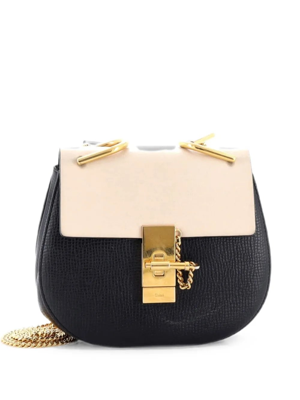 Drew Perforated Leather Mini crossbody bag